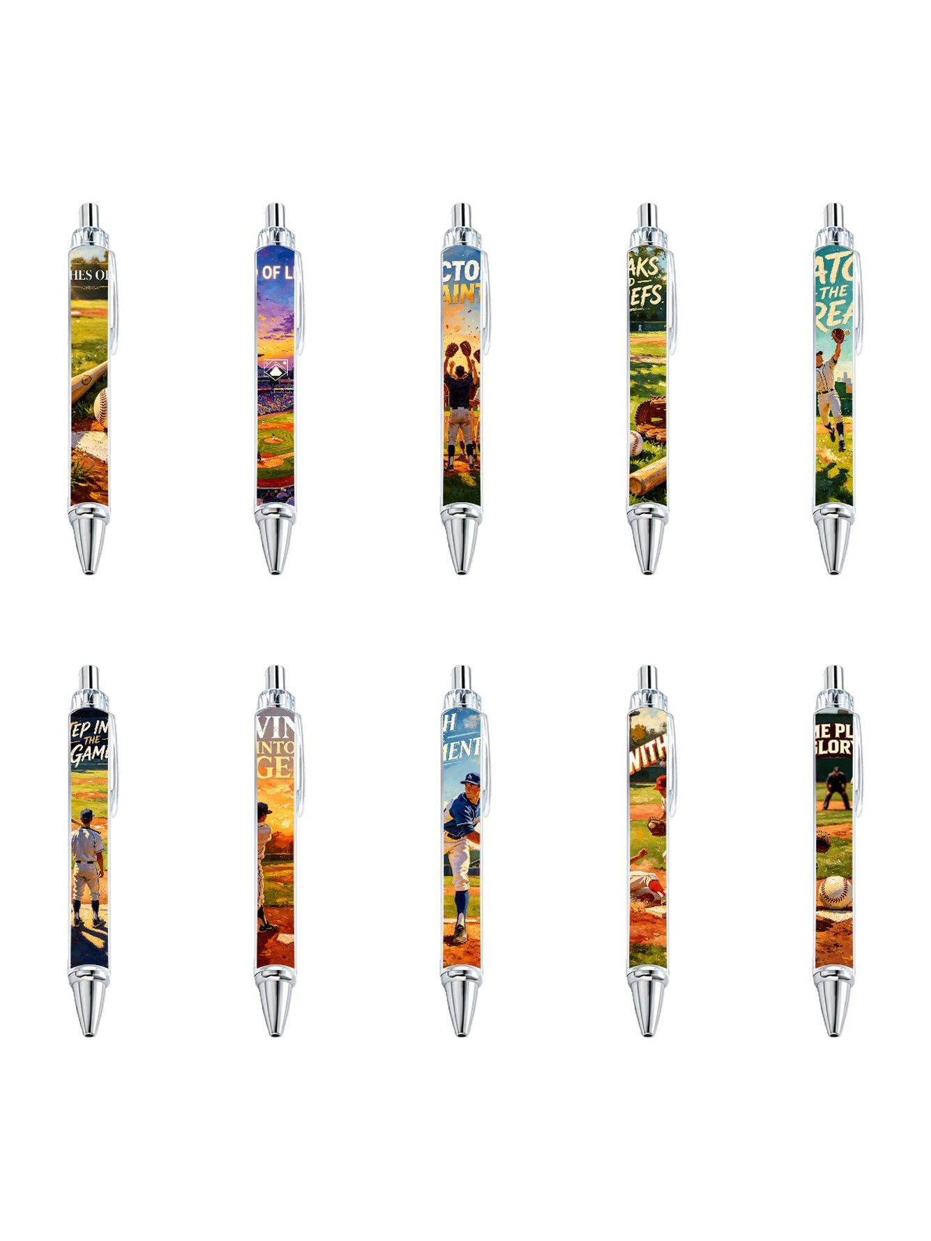 Multi Graphic Print Ballpoint Pens