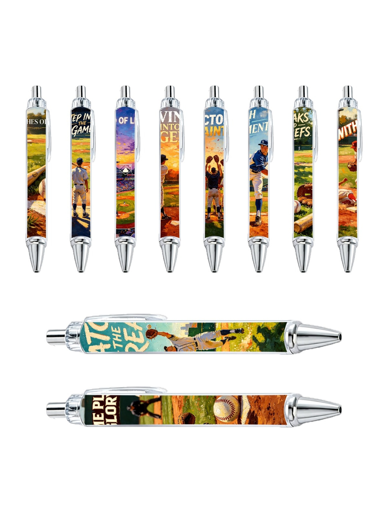 Multi Graphic Print Ballpoint Pens
