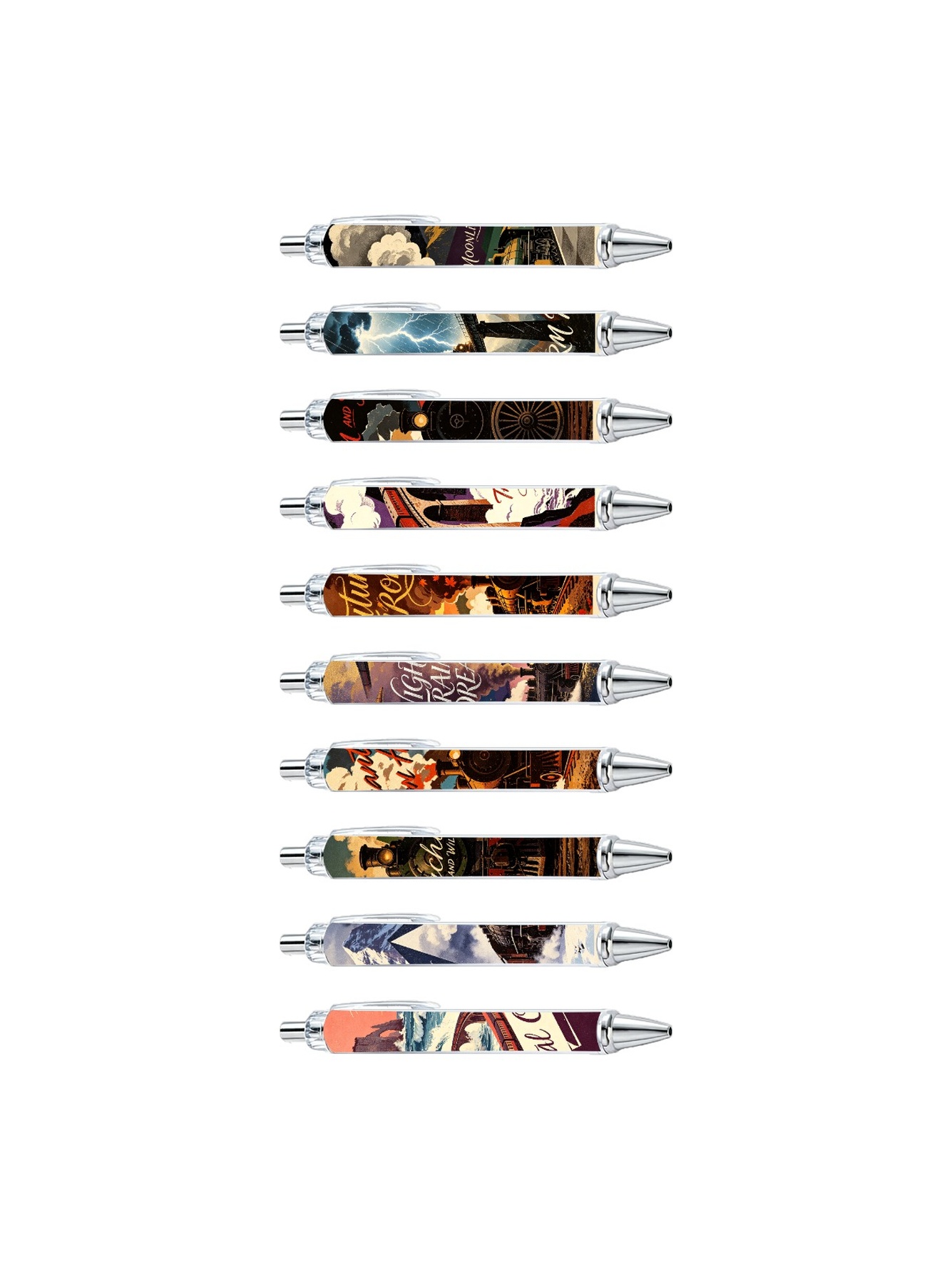 Multi Graphic Print Ballpoint Pens