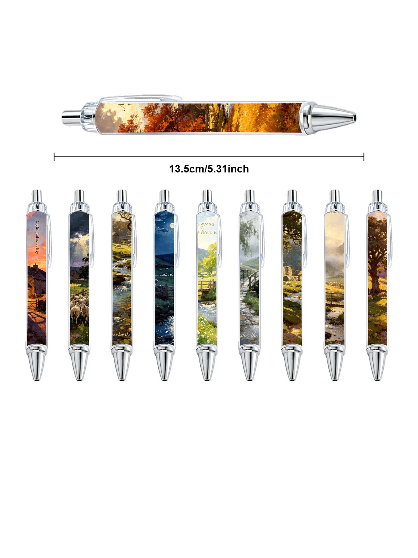 Multi Scenic Ballpoint Pens