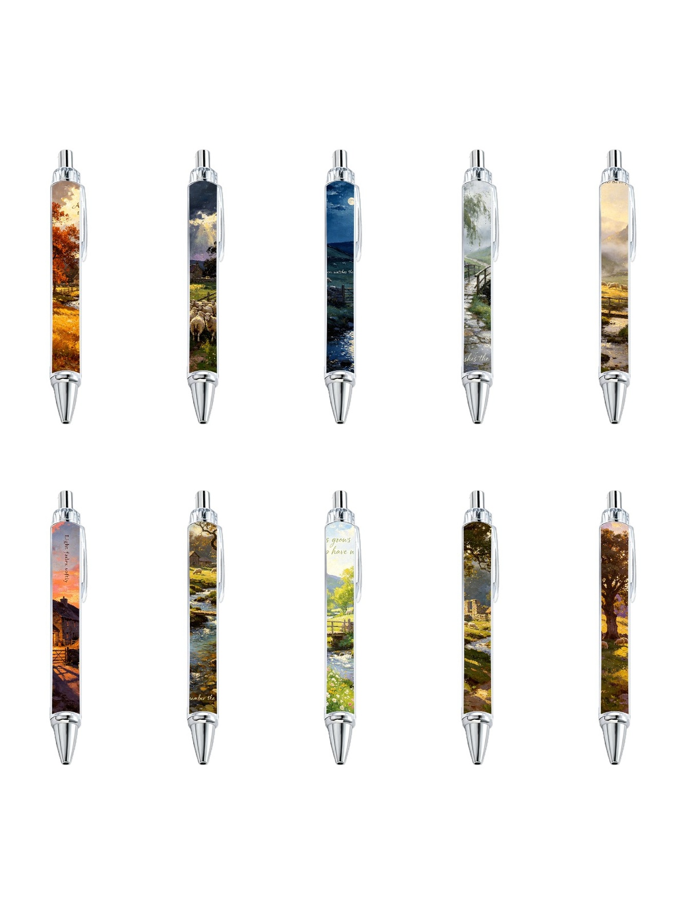 Multi Scenic Ballpoint Pens