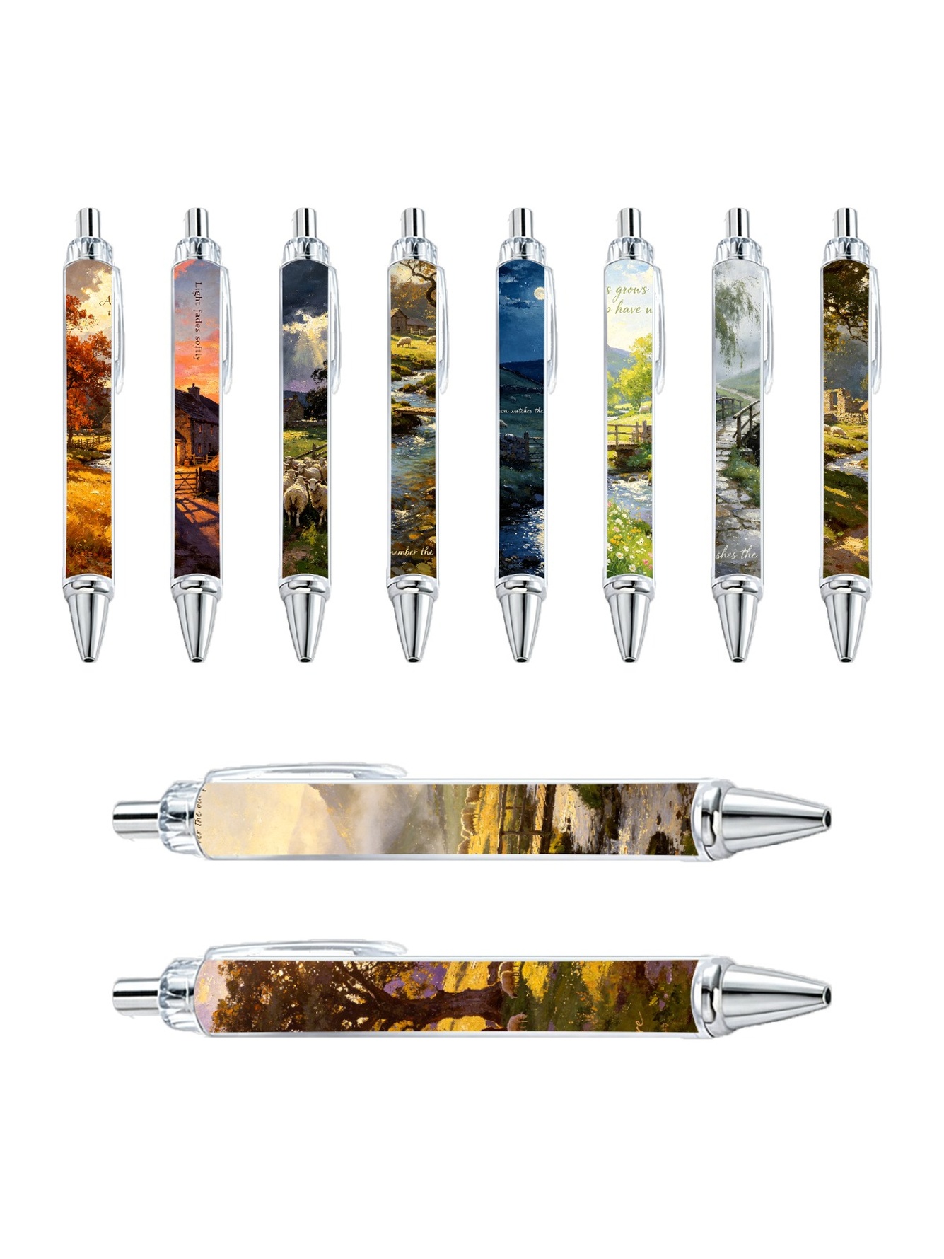 Multi Scenic Ballpoint Pens