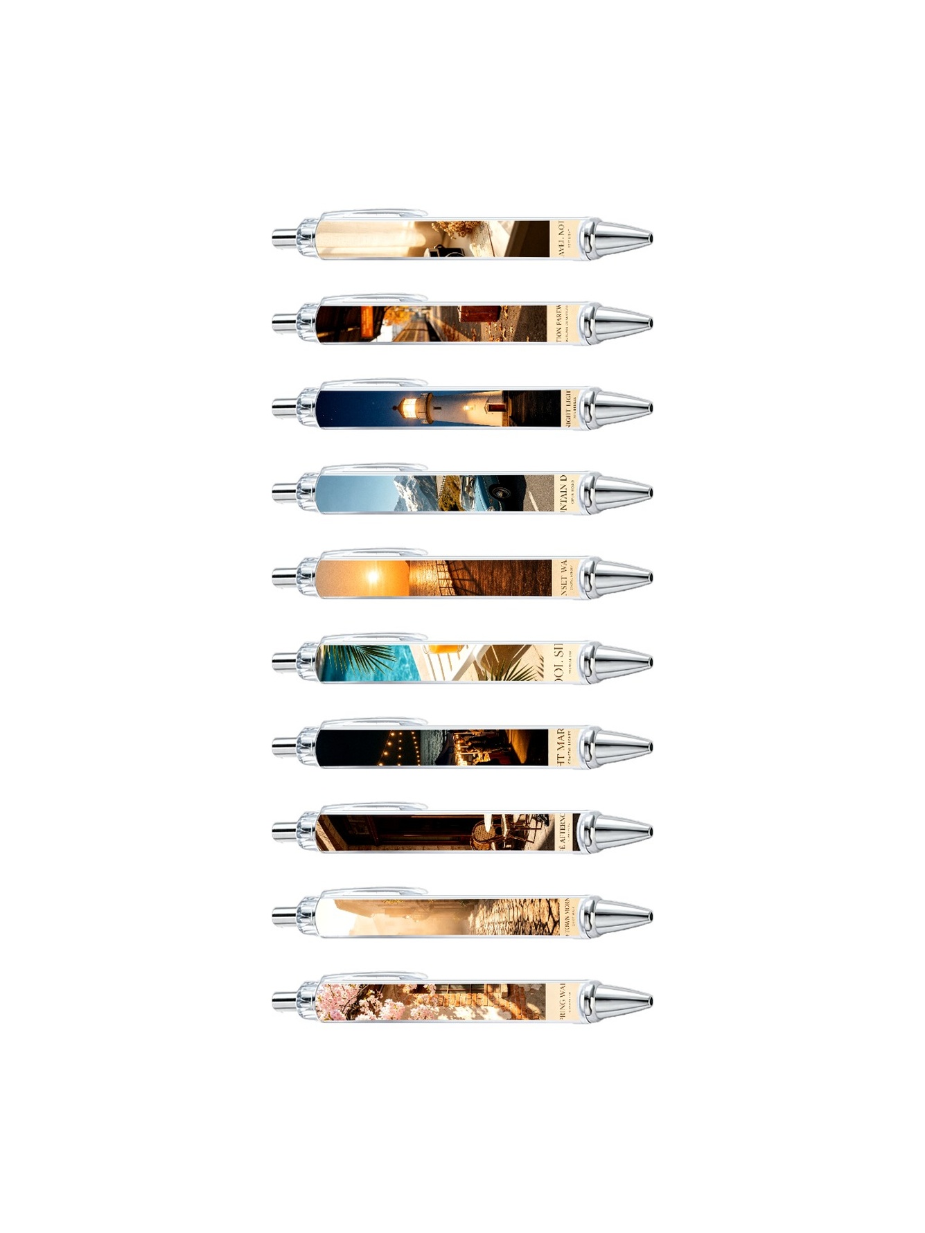 Multi Scenic Ballpoint Pens