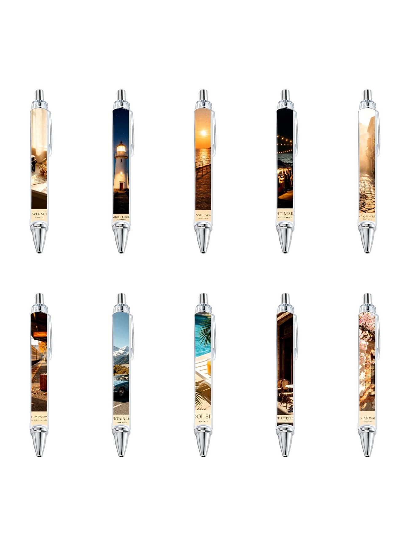 Multi Scenic Ballpoint Pens