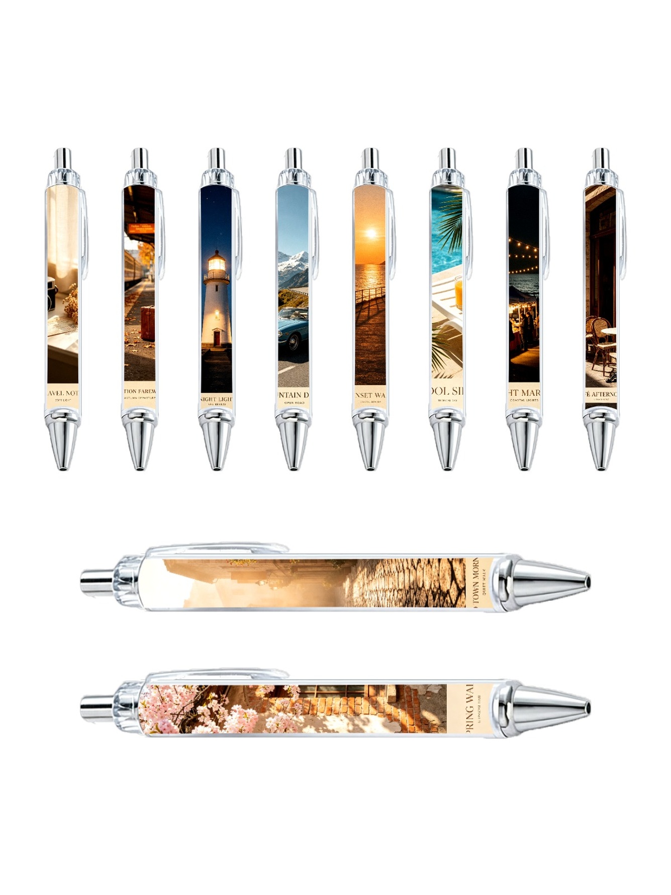 Multi Scenic Ballpoint Pens