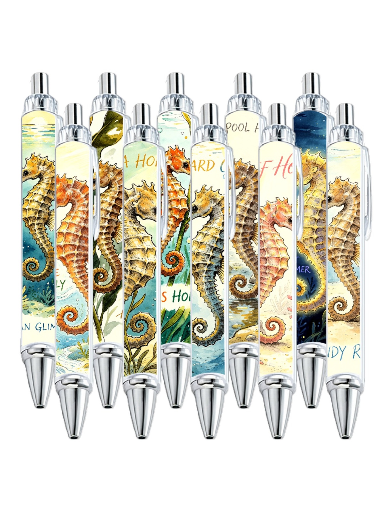 Multi Graphic Print Ballpoint Pens