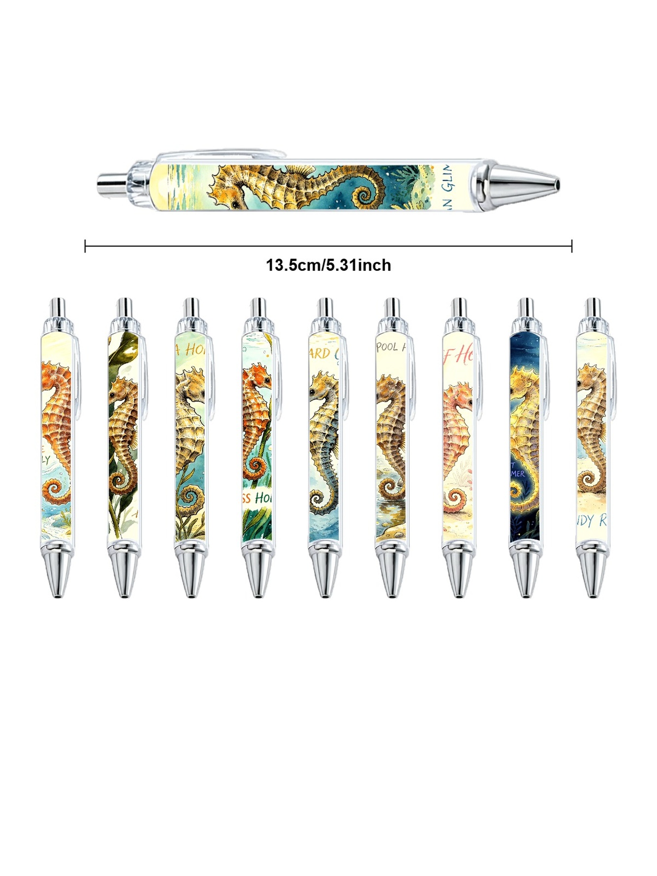 Multi Graphic Print Ballpoint Pens