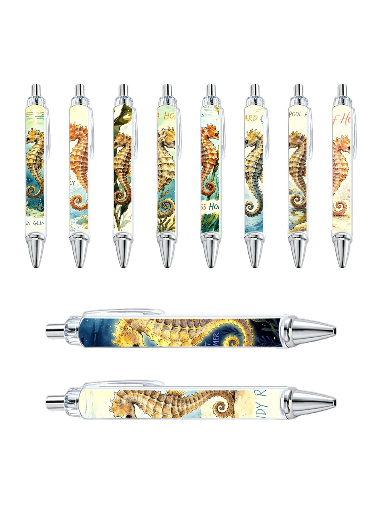 Multi Graphic Print Ballpoint Pens