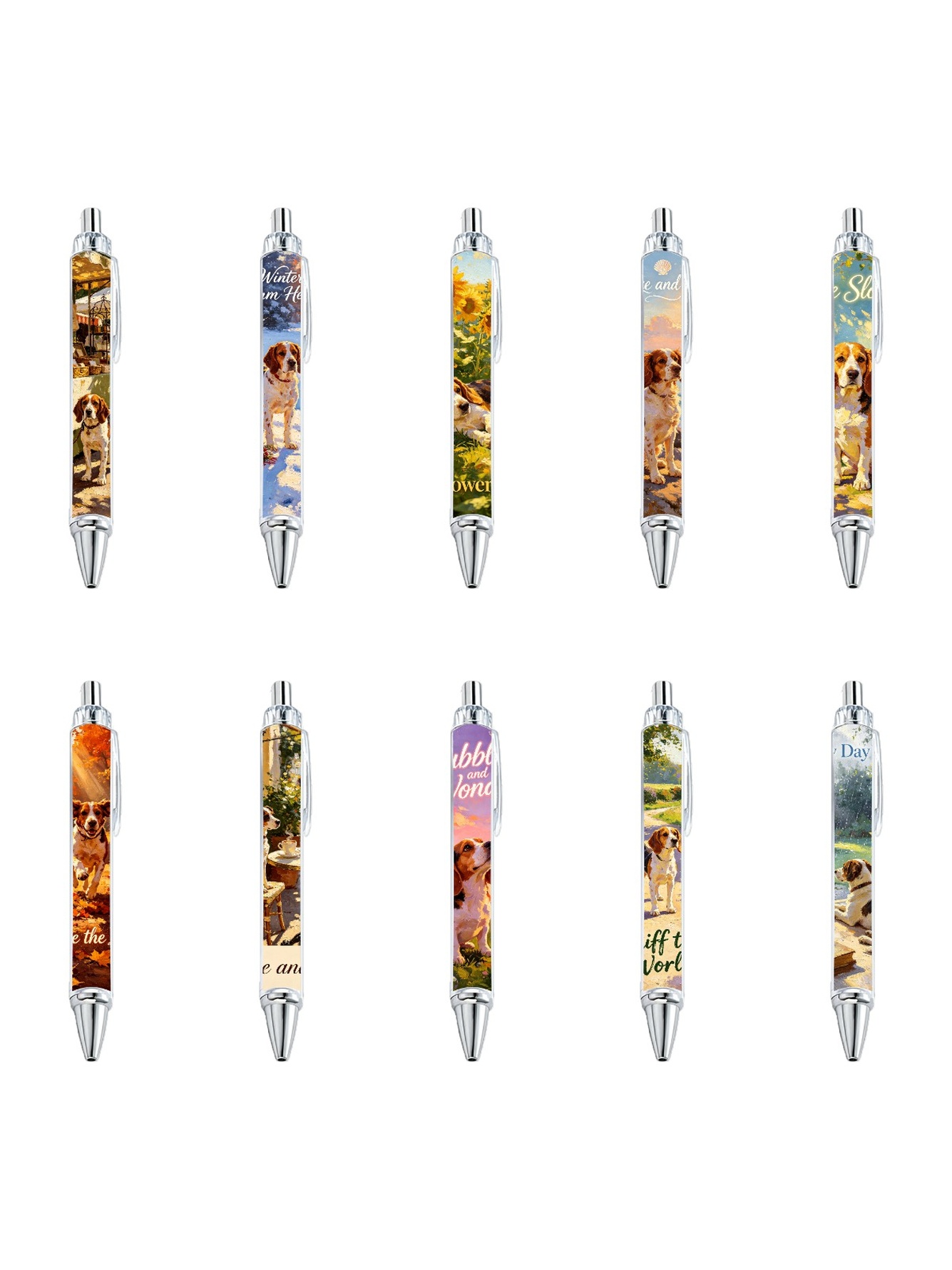 Multi Animal Print Ballpoint Pens