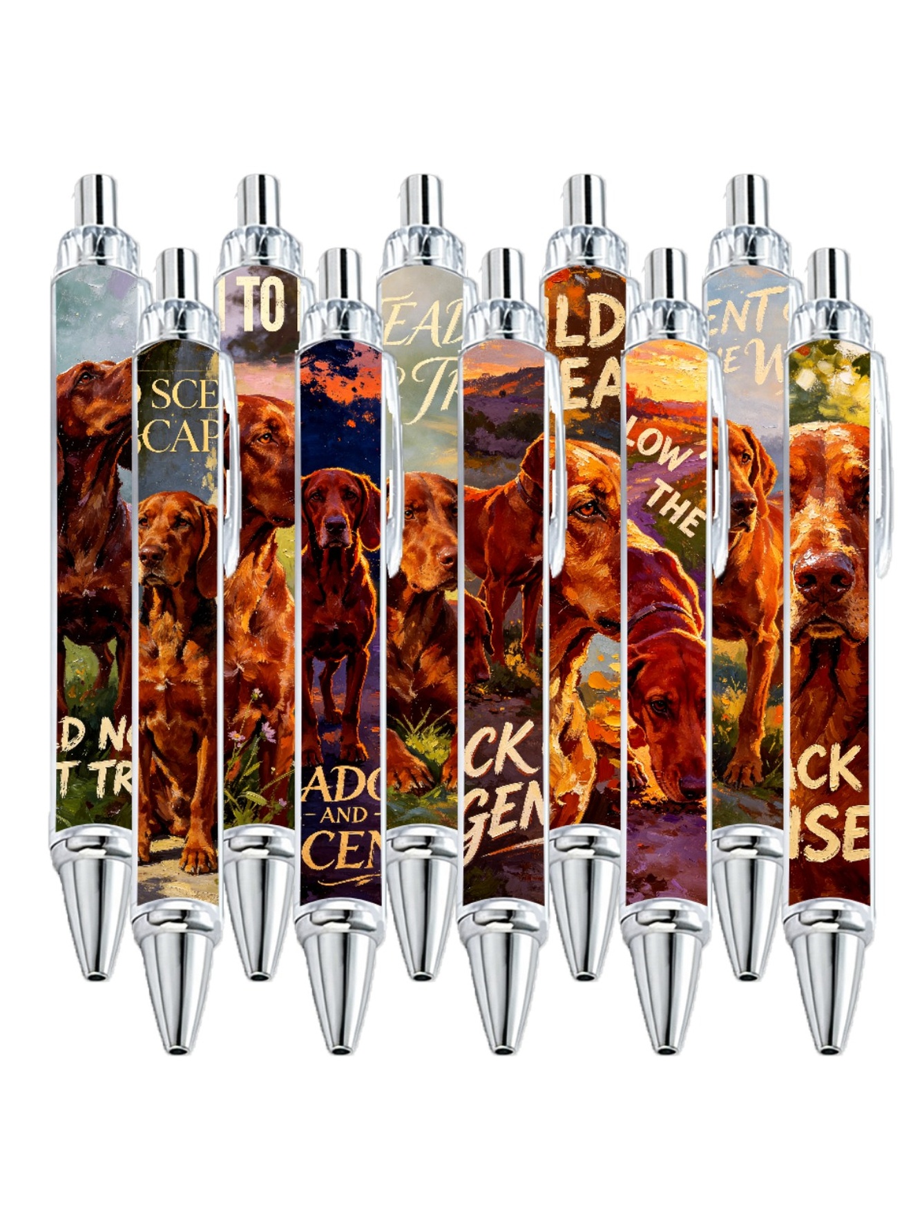 Hound Track Ballpoint Pens - 10-Pack