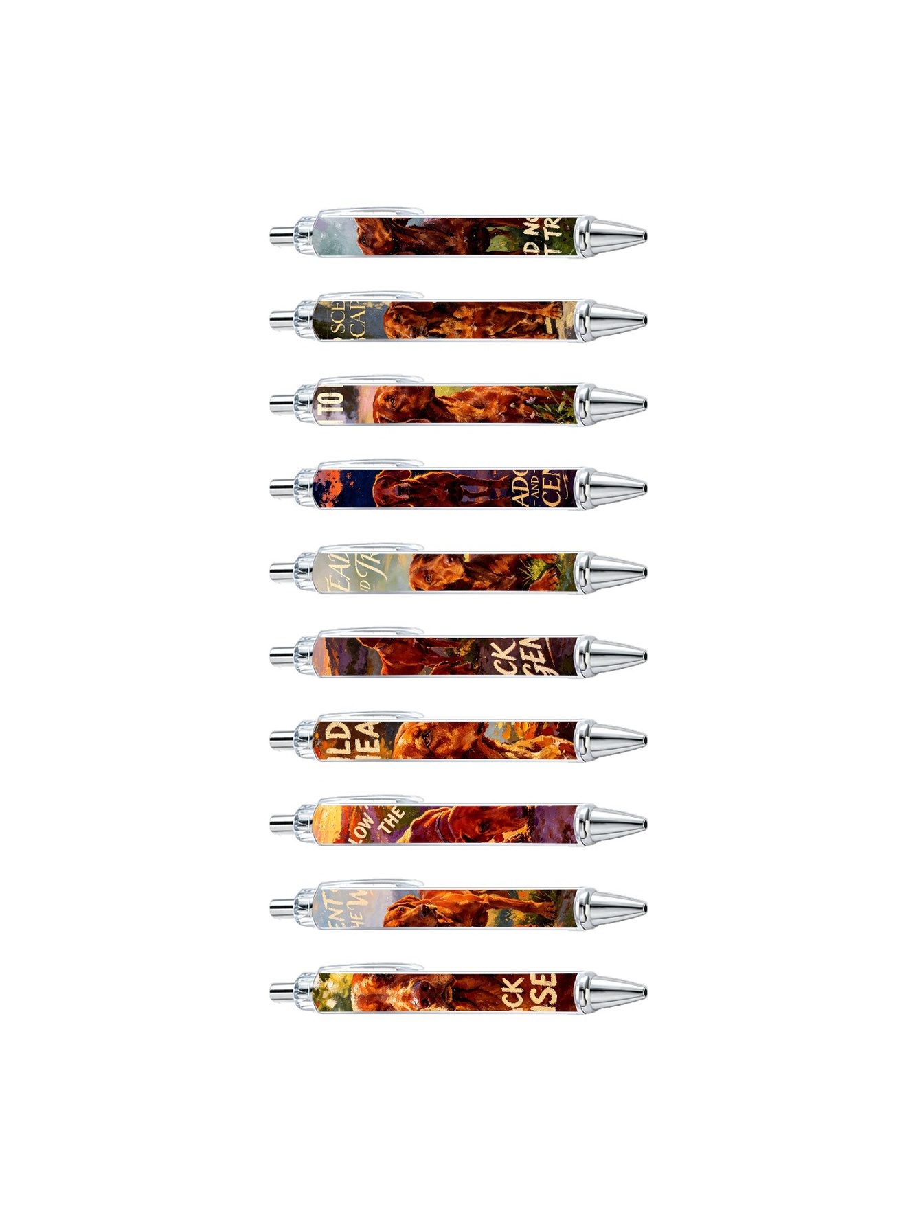 Hound Track Ballpoint Pens - 10-Pack