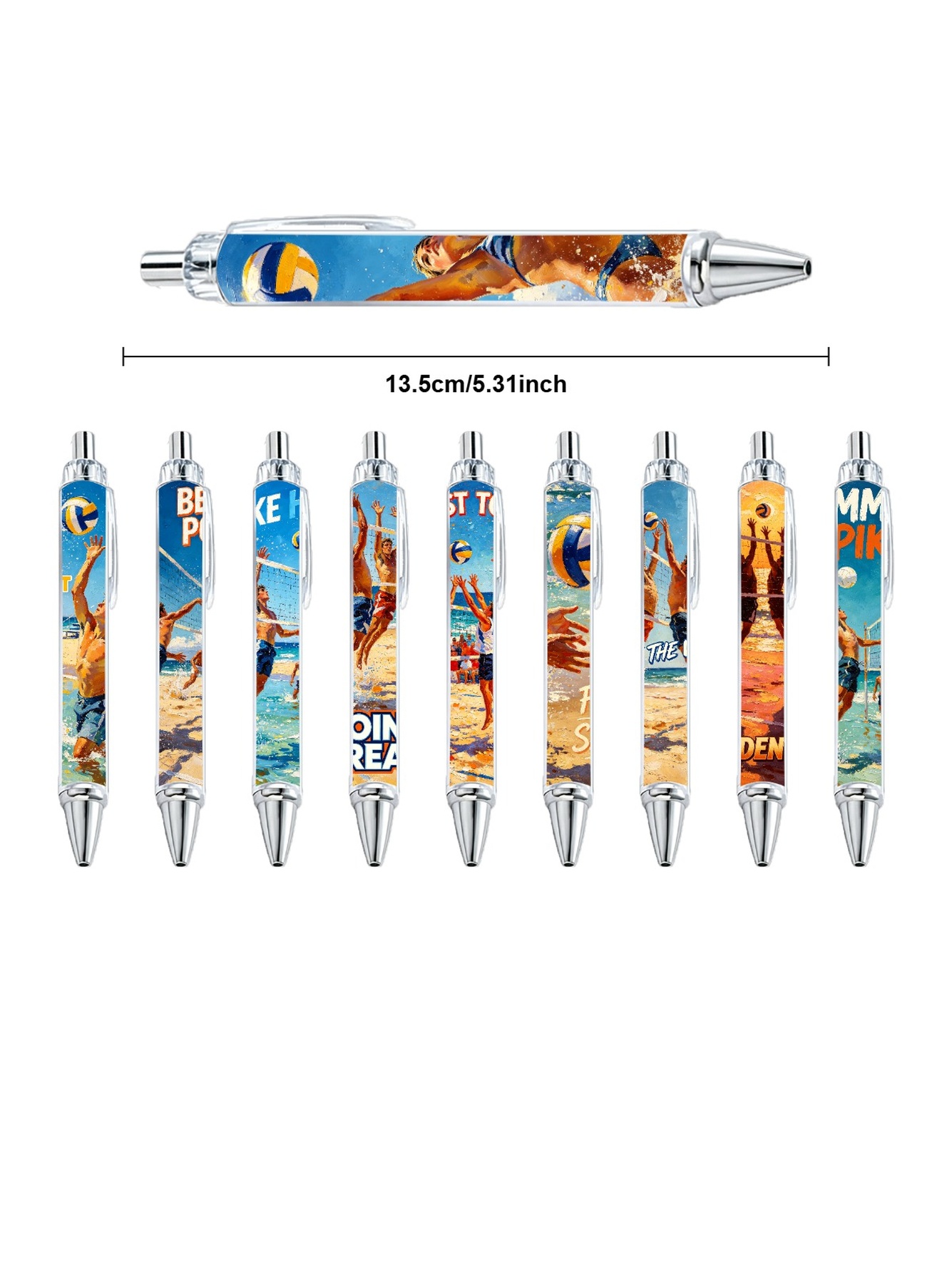 Multi Graphic Print Ballpoint Pens
