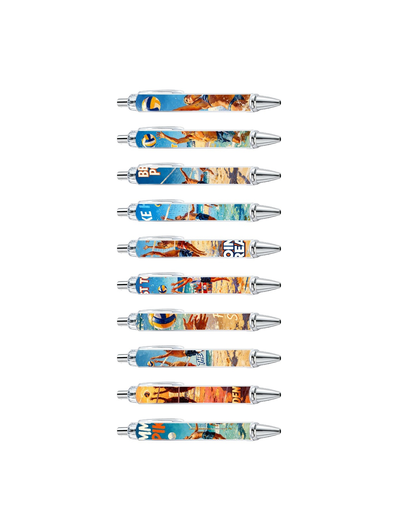 Multi Graphic Print Ballpoint Pens