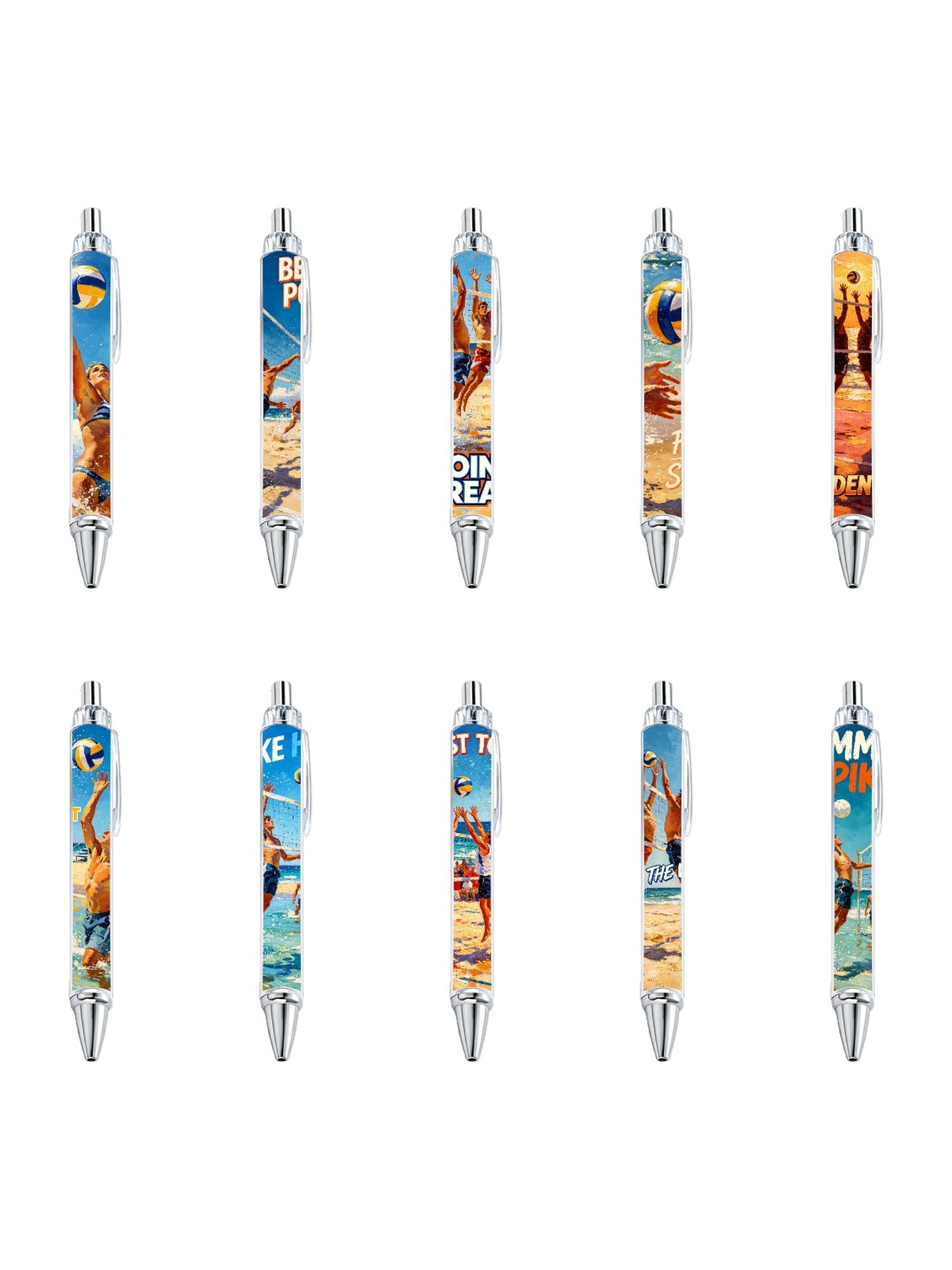 Multi Graphic Print Ballpoint Pens