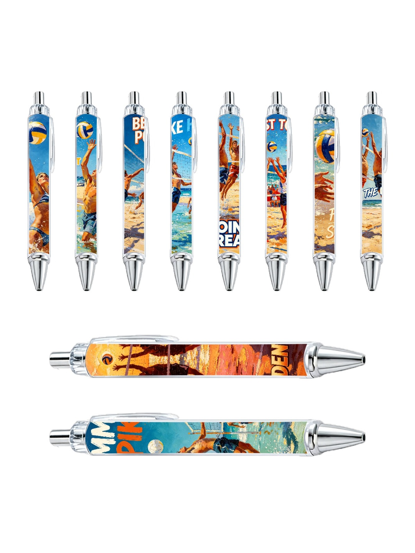 Multi Graphic Print Ballpoint Pens
