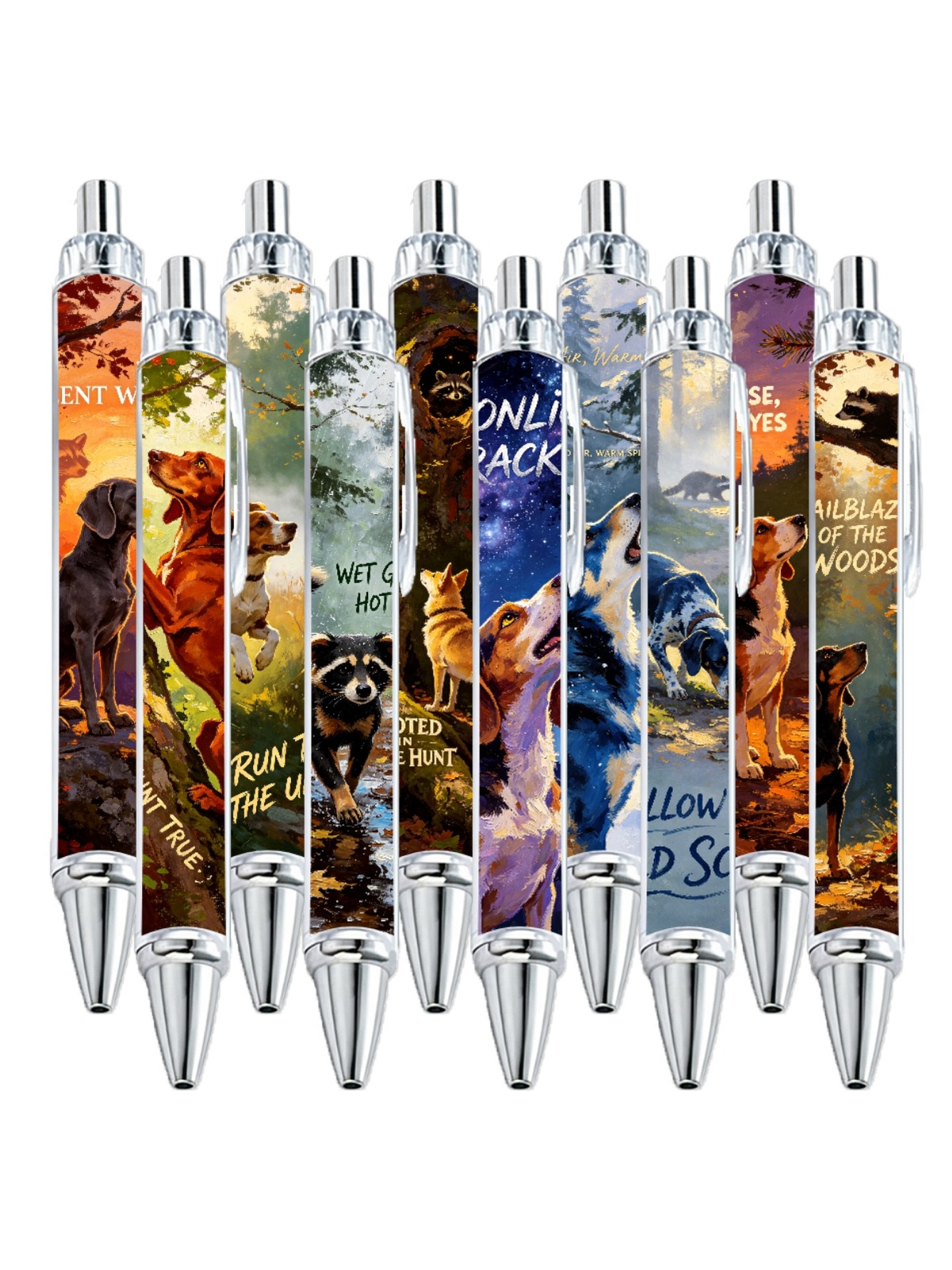 Multi Animal Print Ballpoint Pens