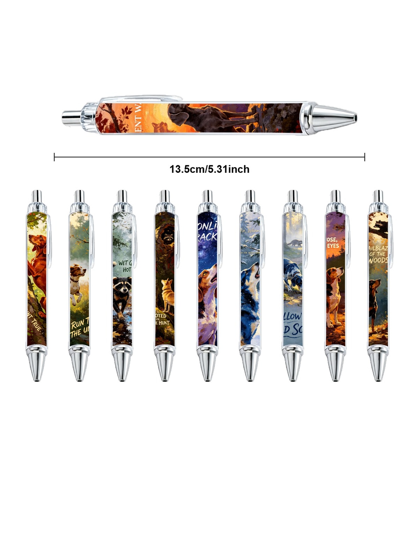 Multi Animal Print Ballpoint Pens
