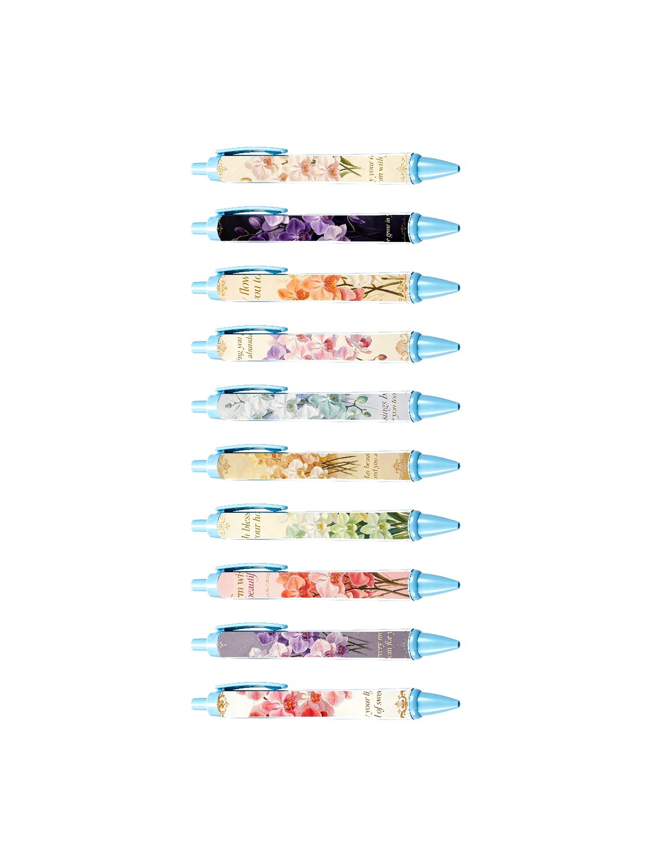 Daisy Retractable Pen, Yellow Joyful Days - 10-Pack