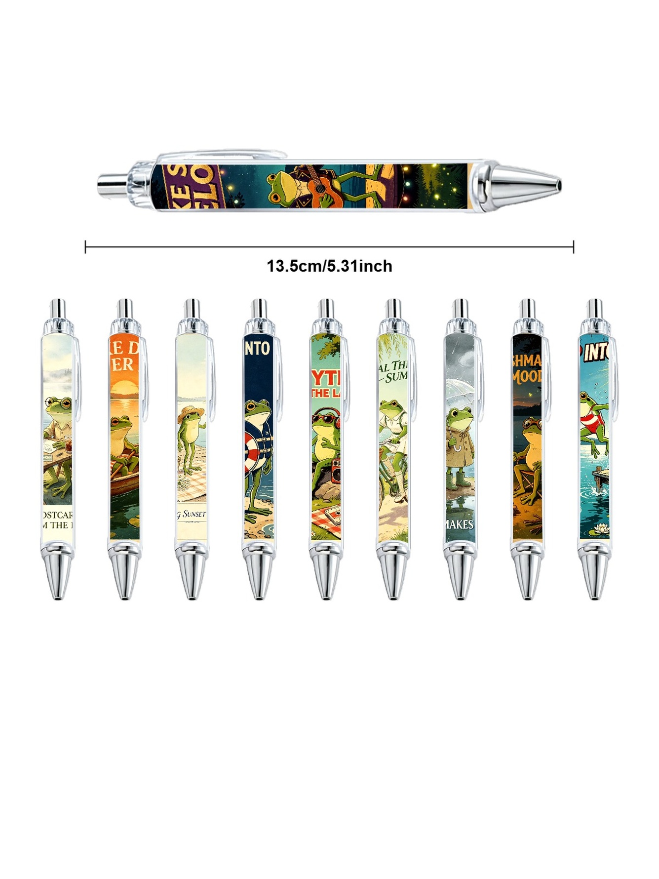 Frog Pond Gel Pens Black Ink - 10-Pack