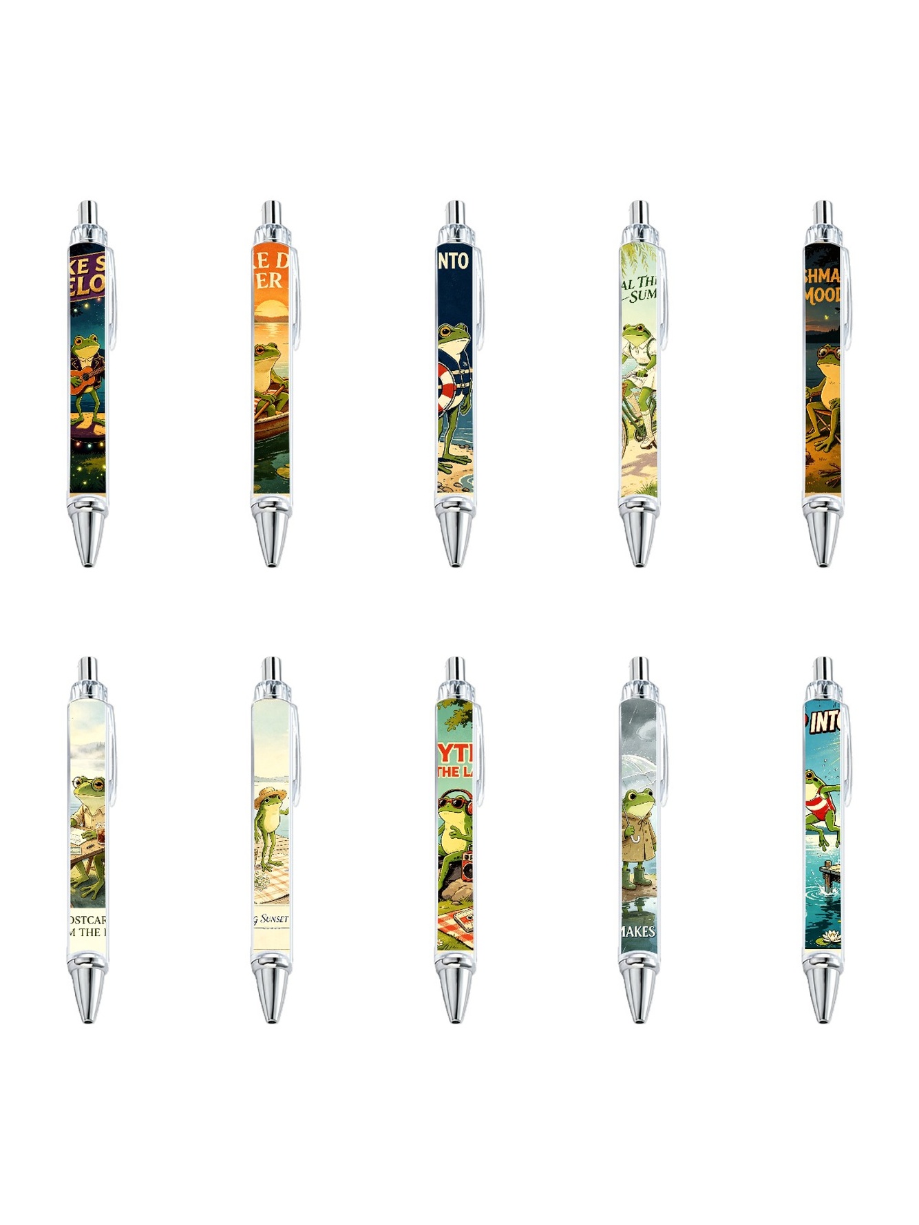 Frog Pond Gel Pens Black Ink - 10-Pack