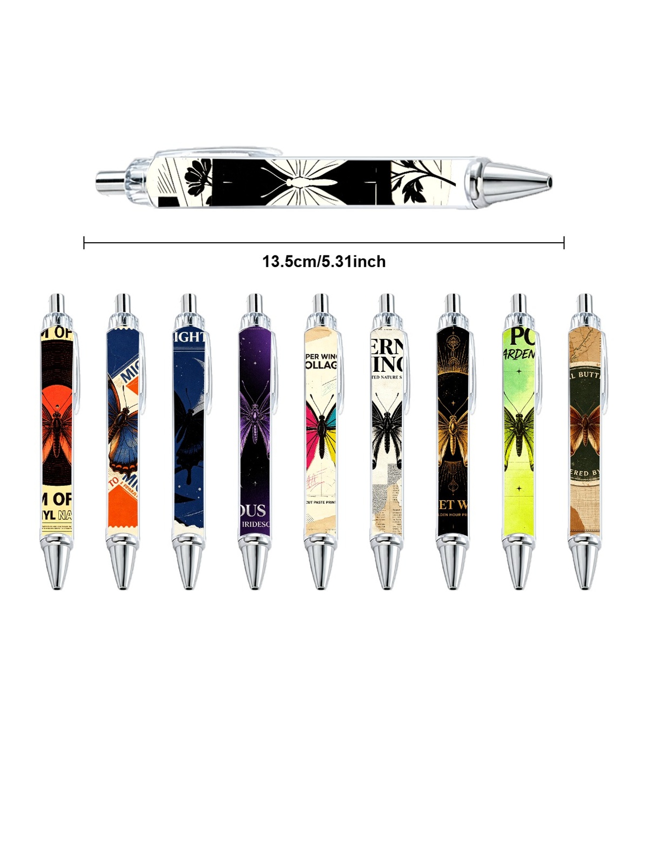 Multi Graphic Print Ballpoint Pens