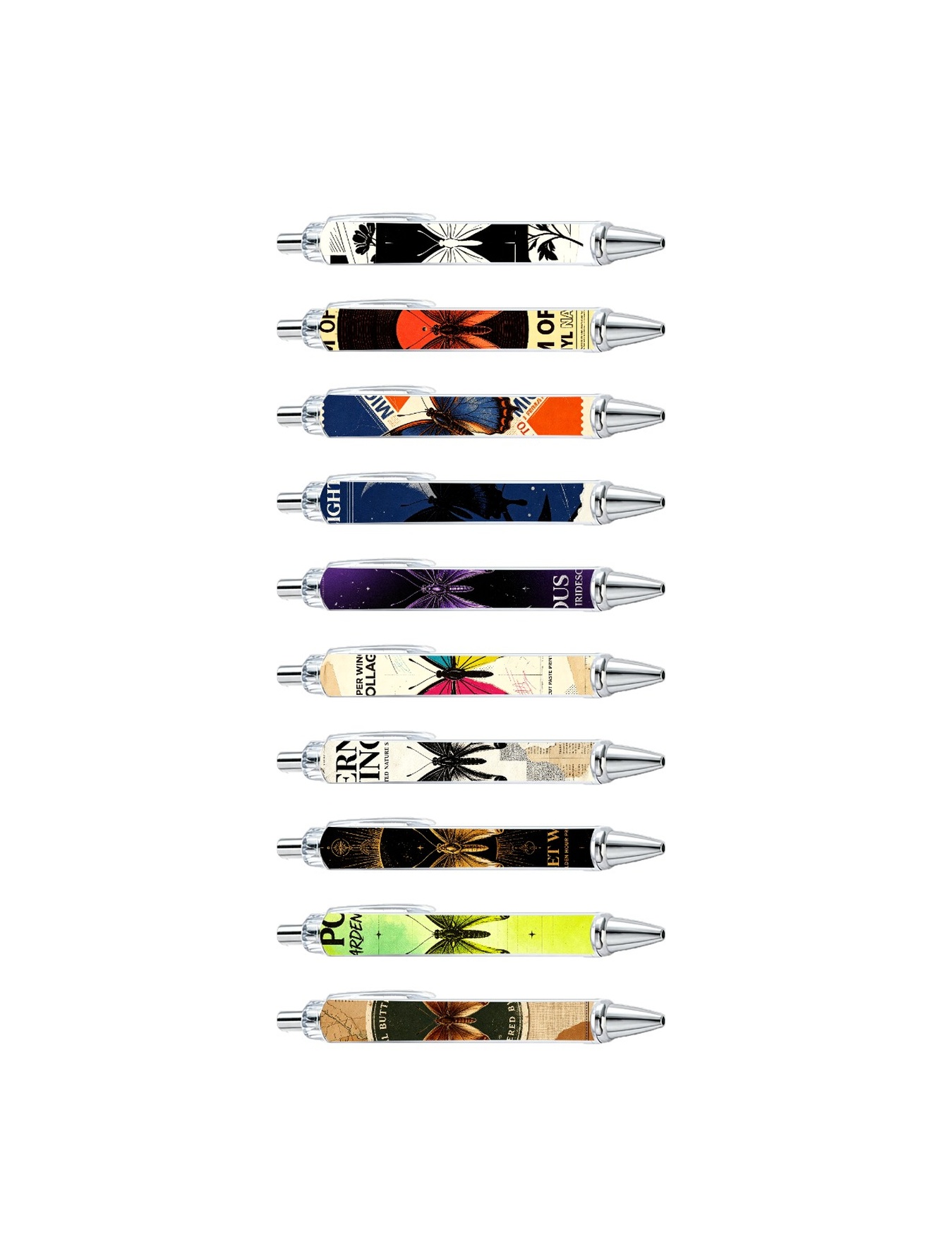 Multi Graphic Print Ballpoint Pens