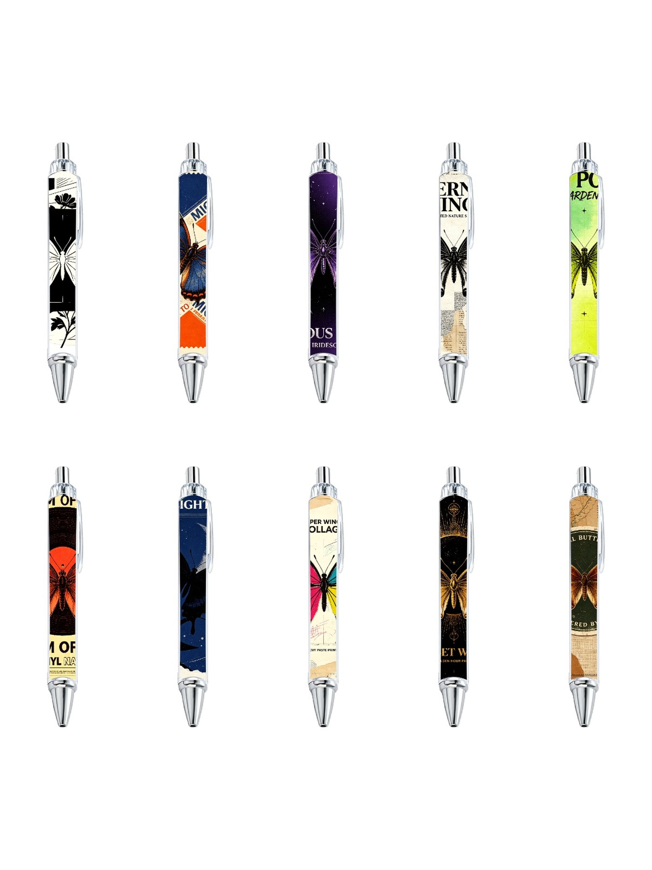 Multi Graphic Print Ballpoint Pens