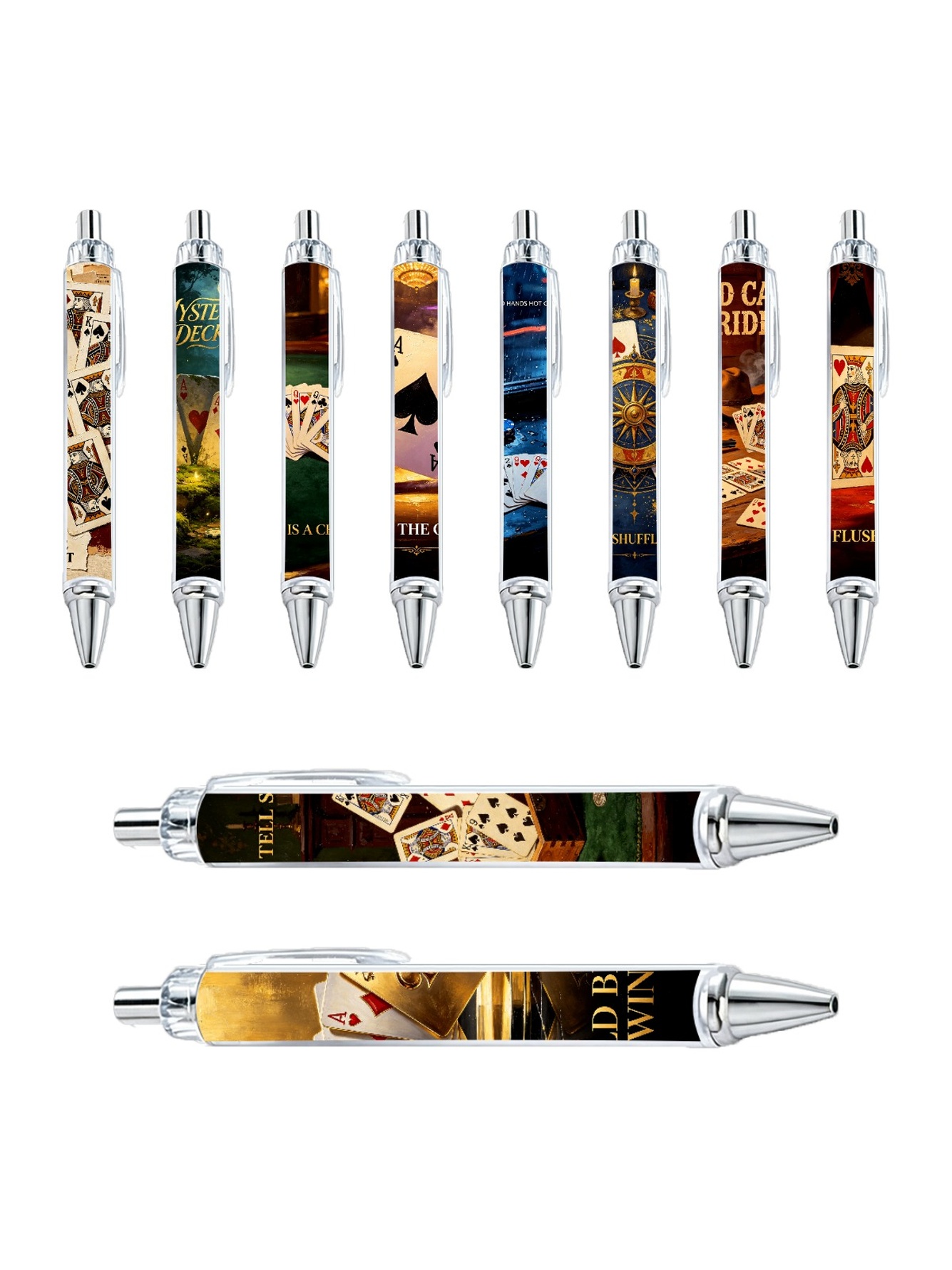 Multi Graphic Print Ballpoint Pens