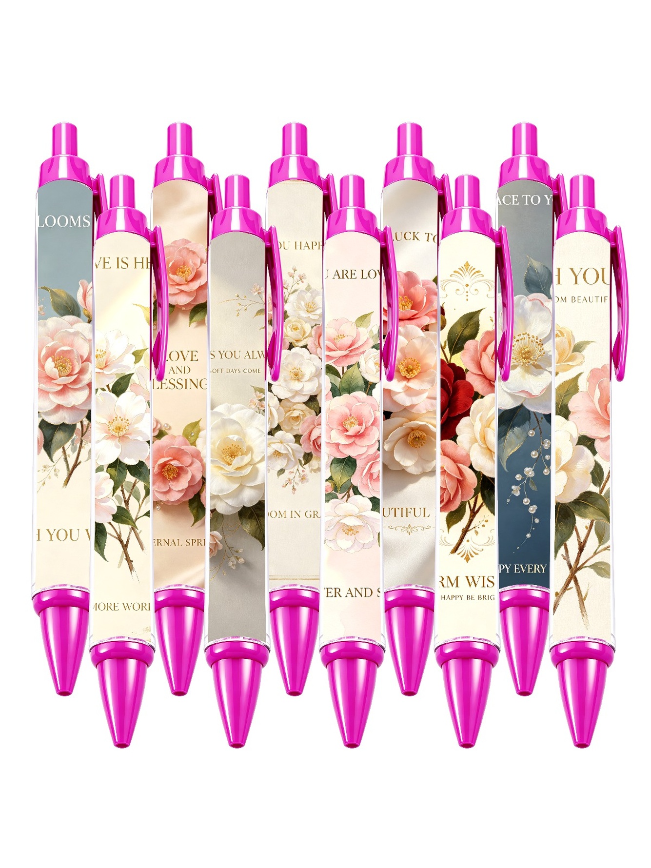Multi Floral Ballpoint Pens