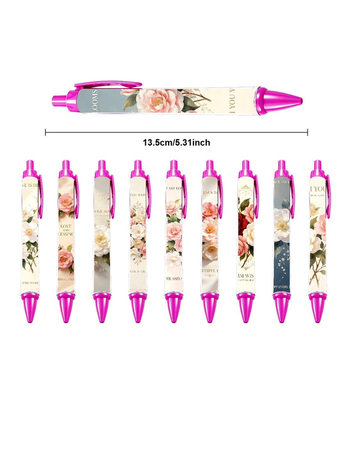 Multi Floral Ballpoint Pens