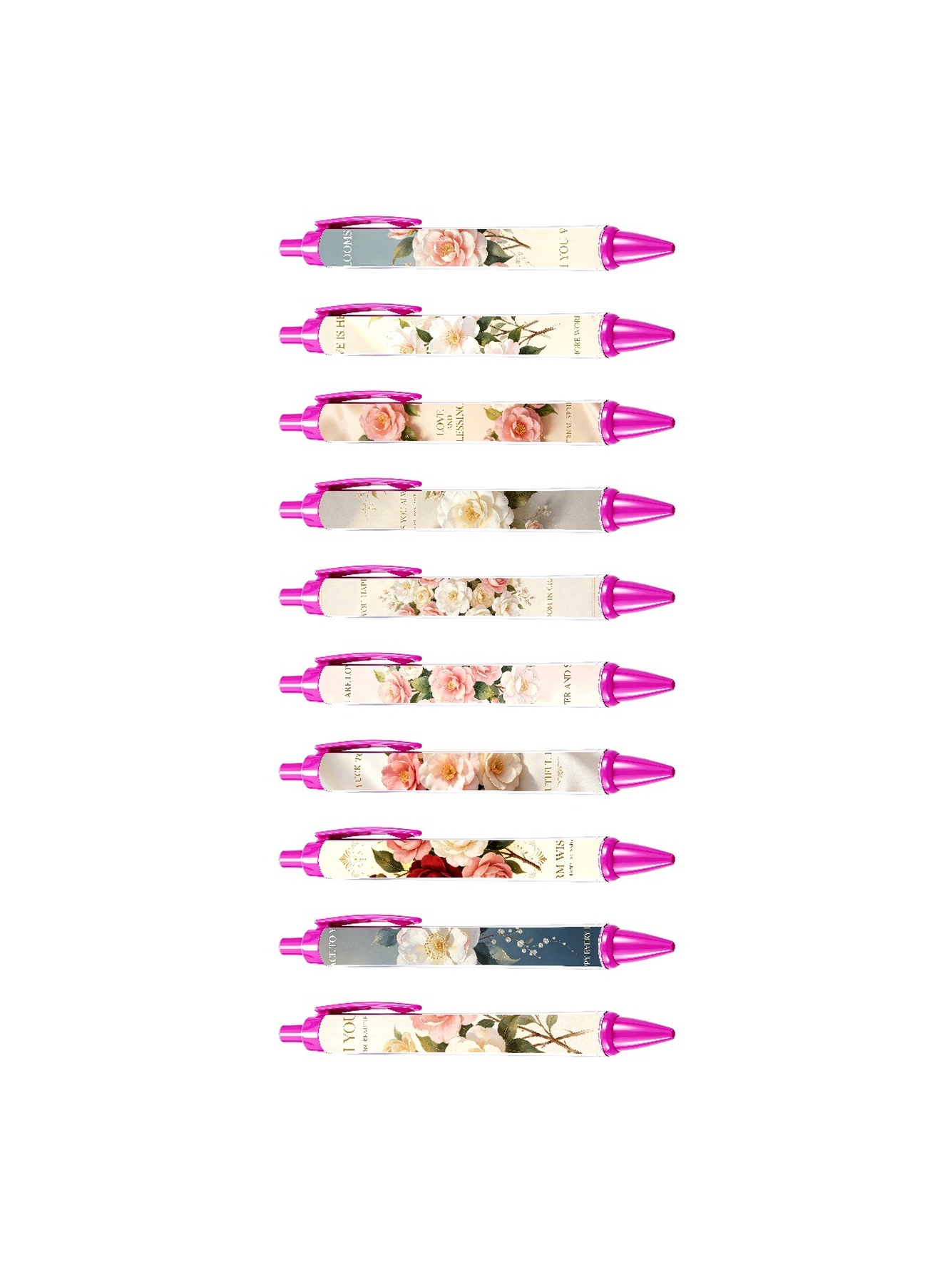 Multi Floral Ballpoint Pens