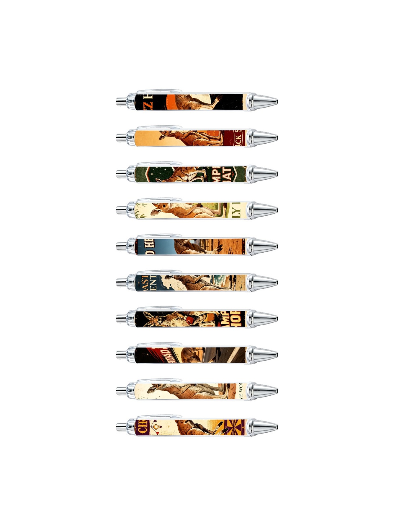 Multi Graphic Print Ballpoint Pens