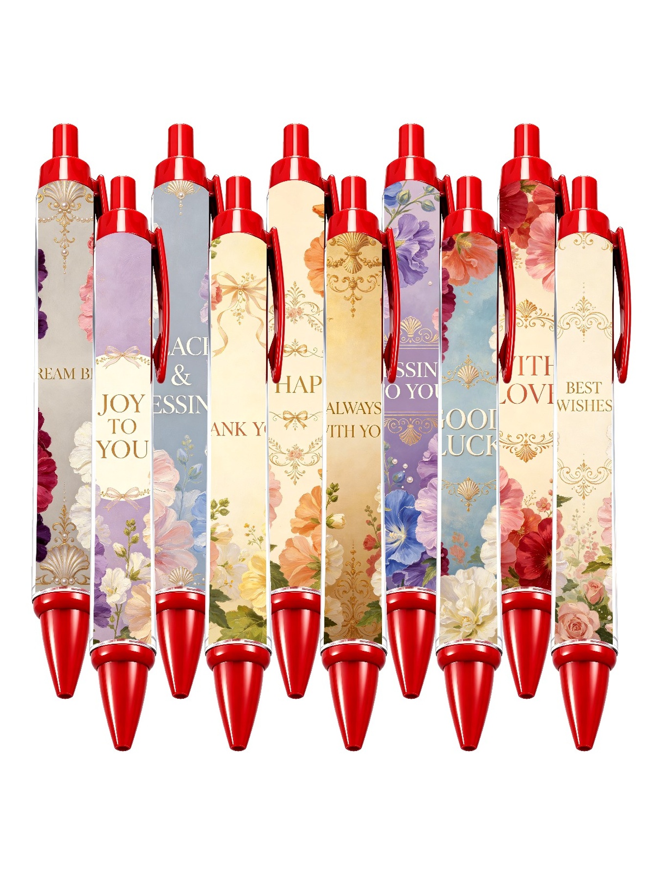 Multi Floral Ballpoint Pens
