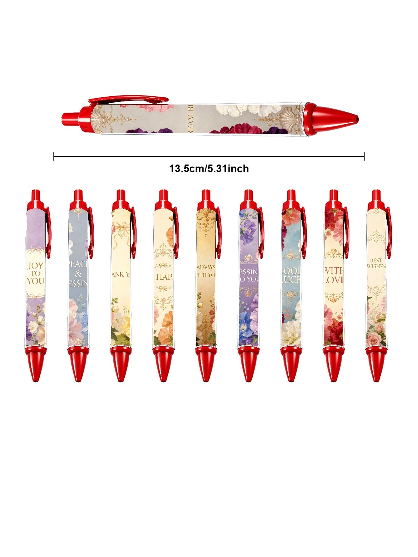 Multi Floral Ballpoint Pens
