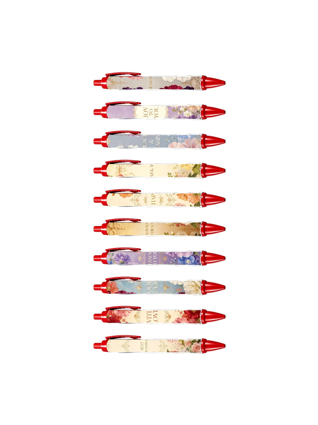 Multi Floral Ballpoint Pens
