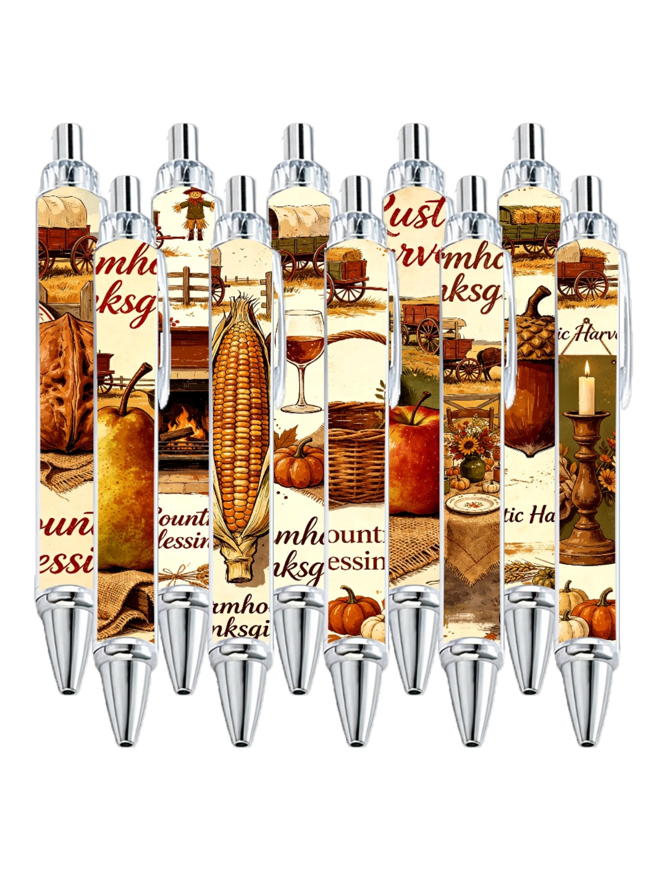 Multi Graphic Print Ballpoint Pens