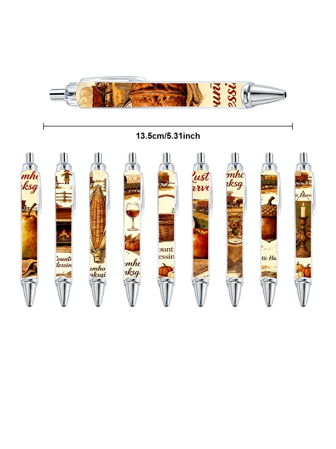 Multi Graphic Print Ballpoint Pens