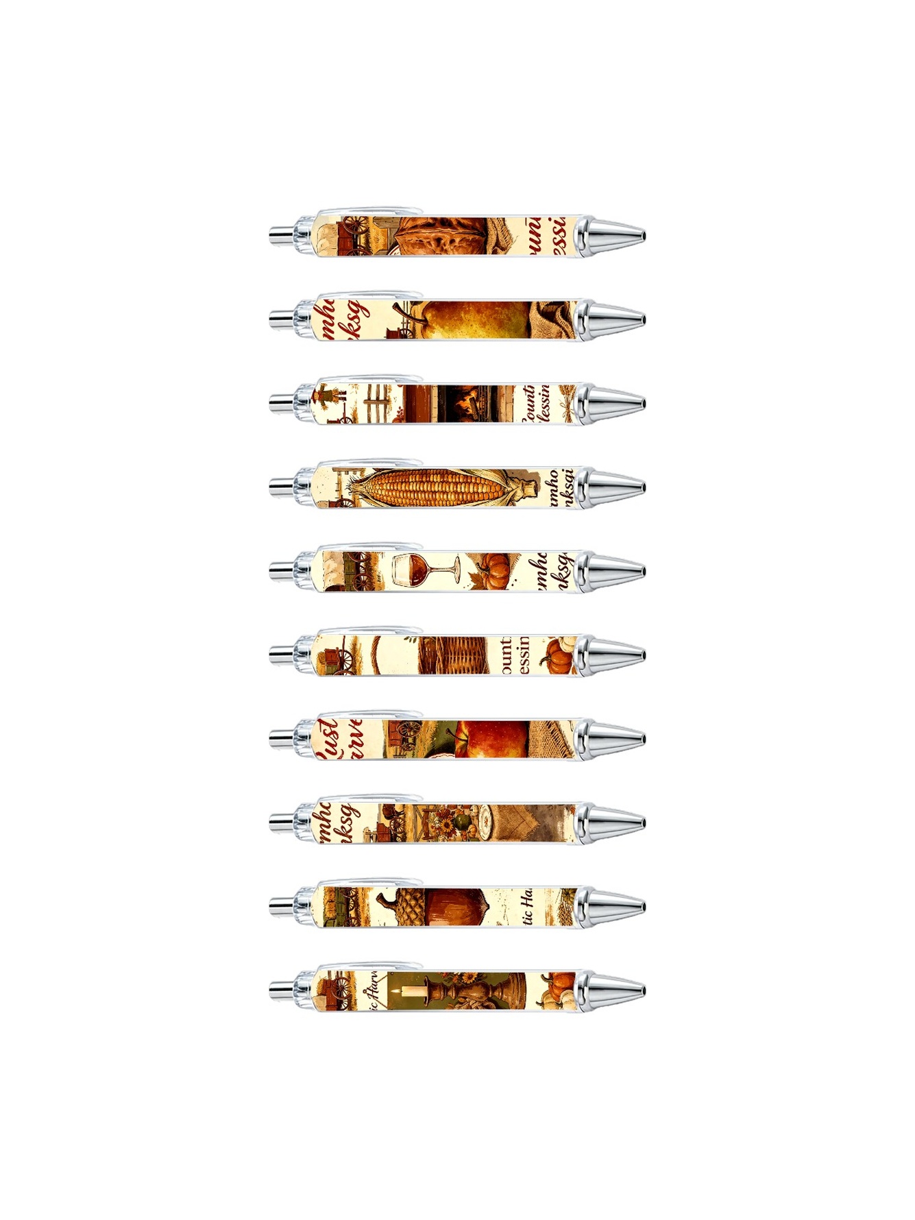 Multi Graphic Print Ballpoint Pens