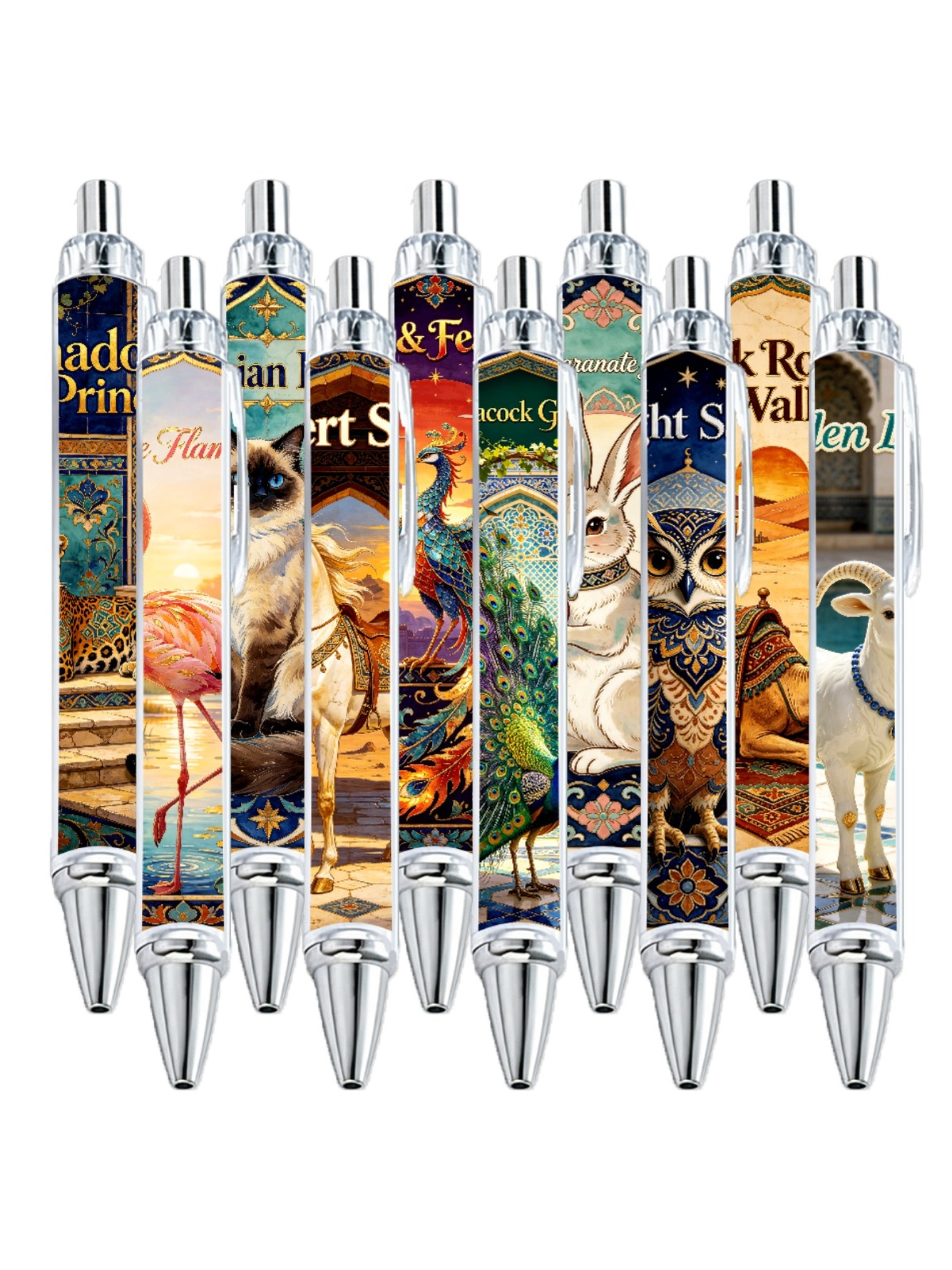 Multi Animal Print Ballpoint Pens