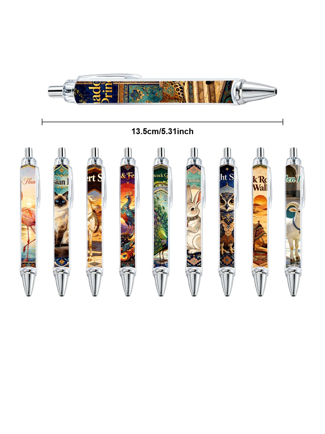 Multi Animal Print Ballpoint Pens