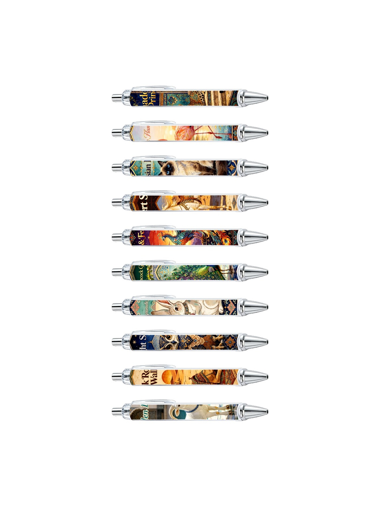 Multi Animal Print Ballpoint Pens