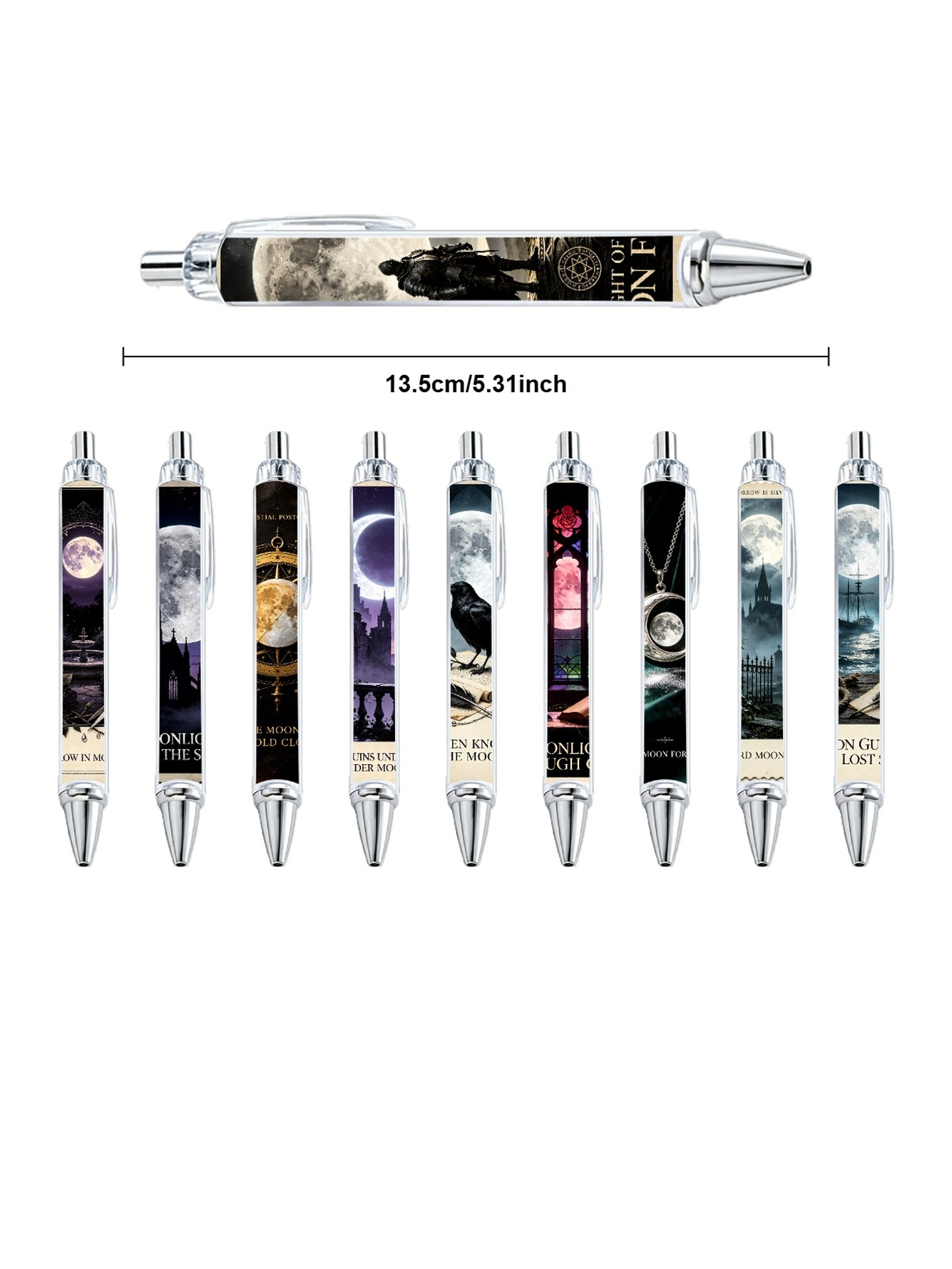 Moon Gel Pens - 10-Pack