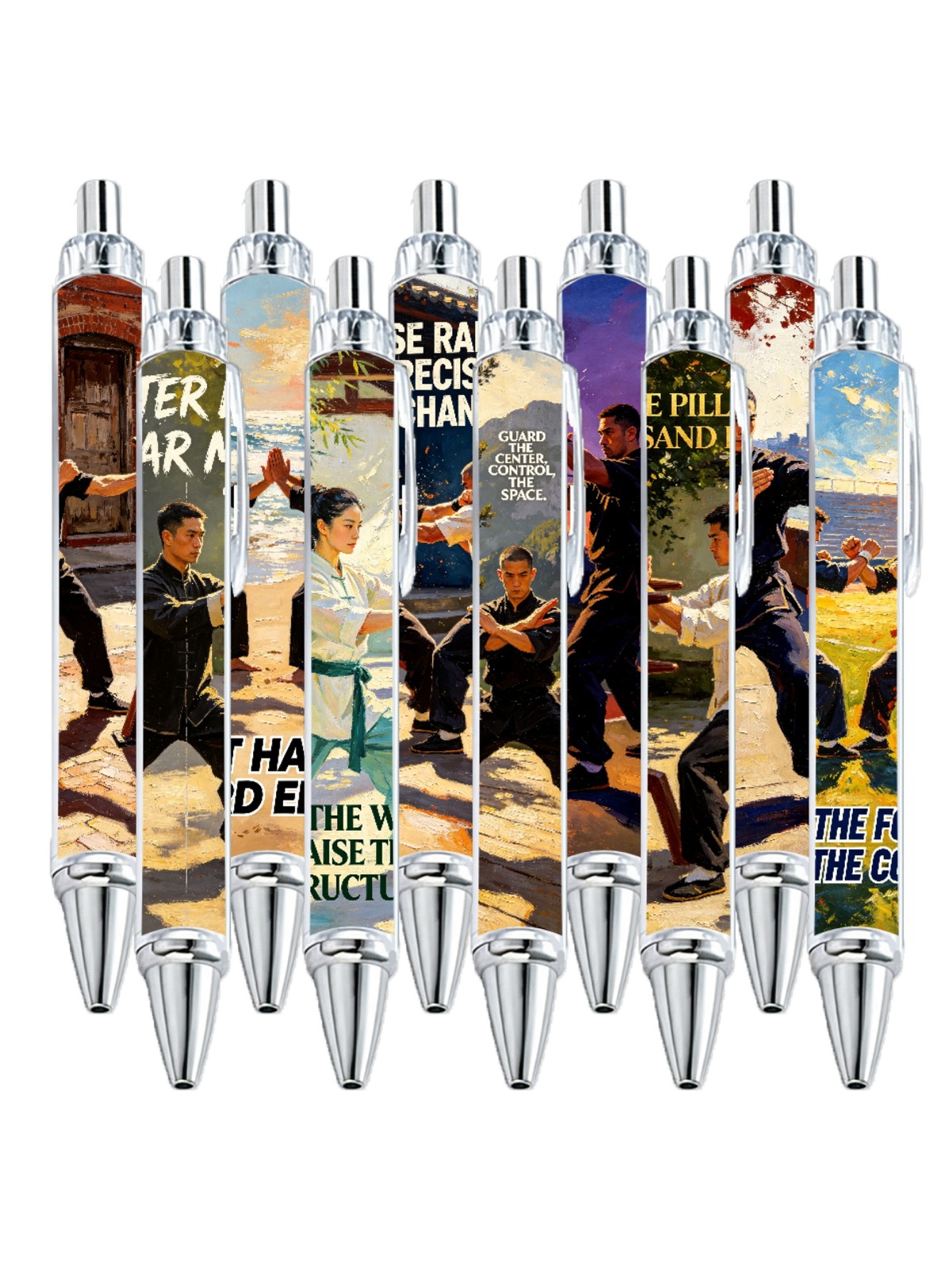 Kung Fu Ballpoint Pens - 10-Pack