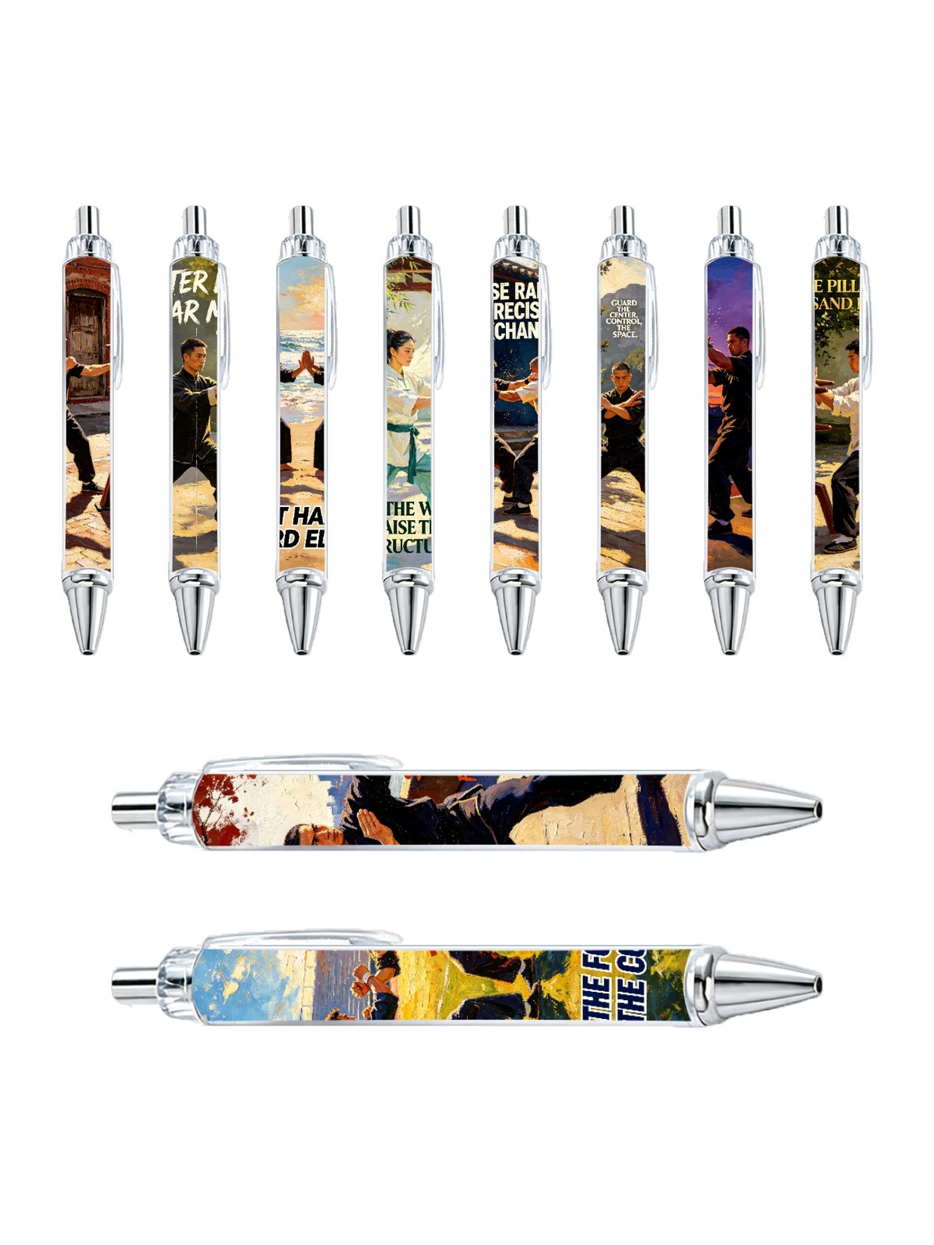 Kung Fu Ballpoint Pens - 10-Pack