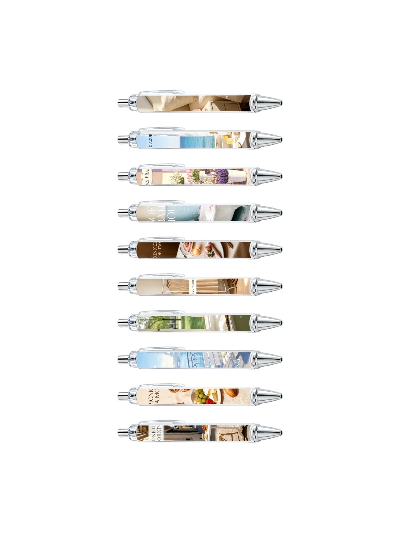 French Style Gel Pens - 10-Pack