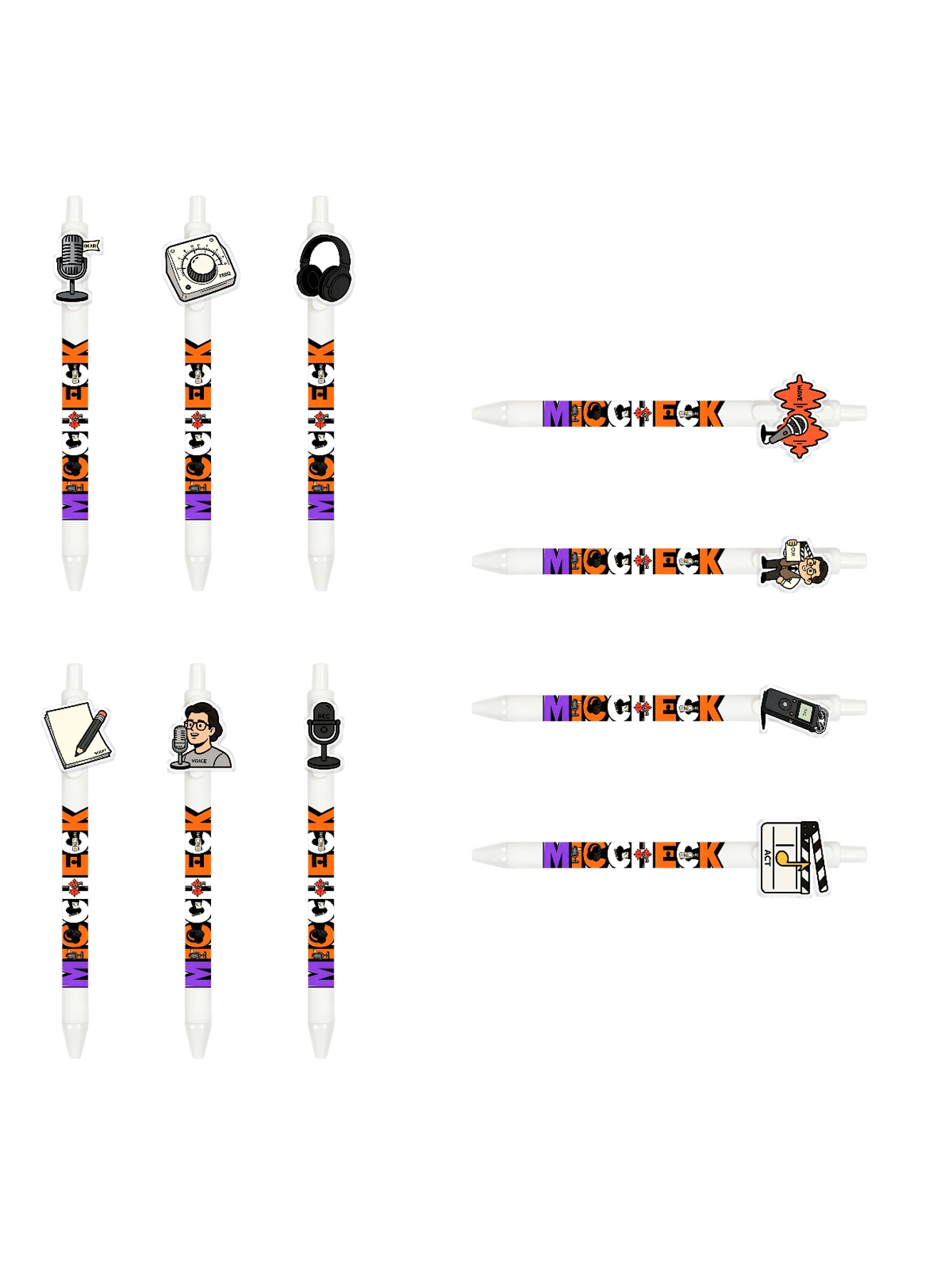Voice Actor Pens - 10-Pack