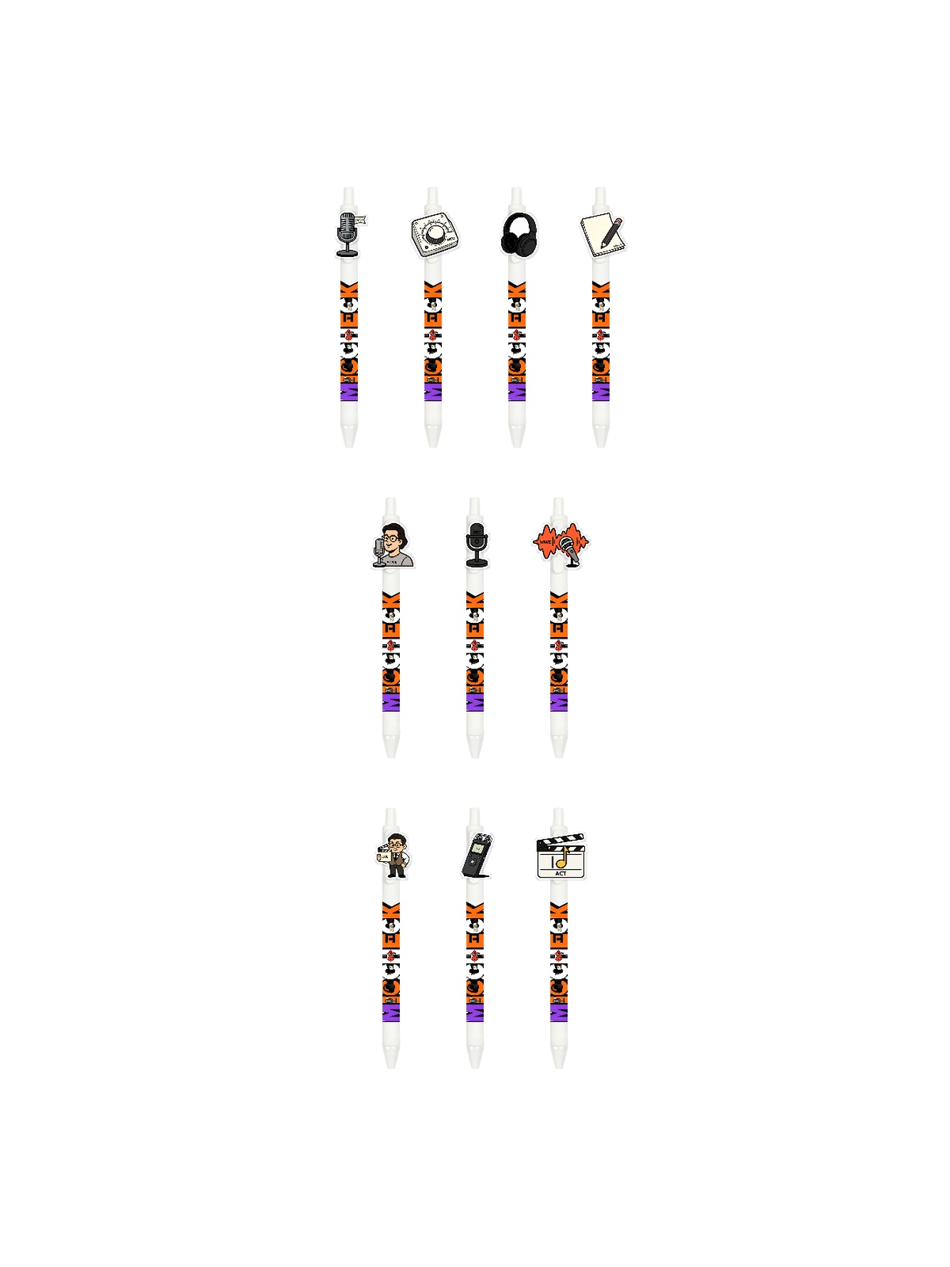 Voice Actor Pens - 10-Pack
