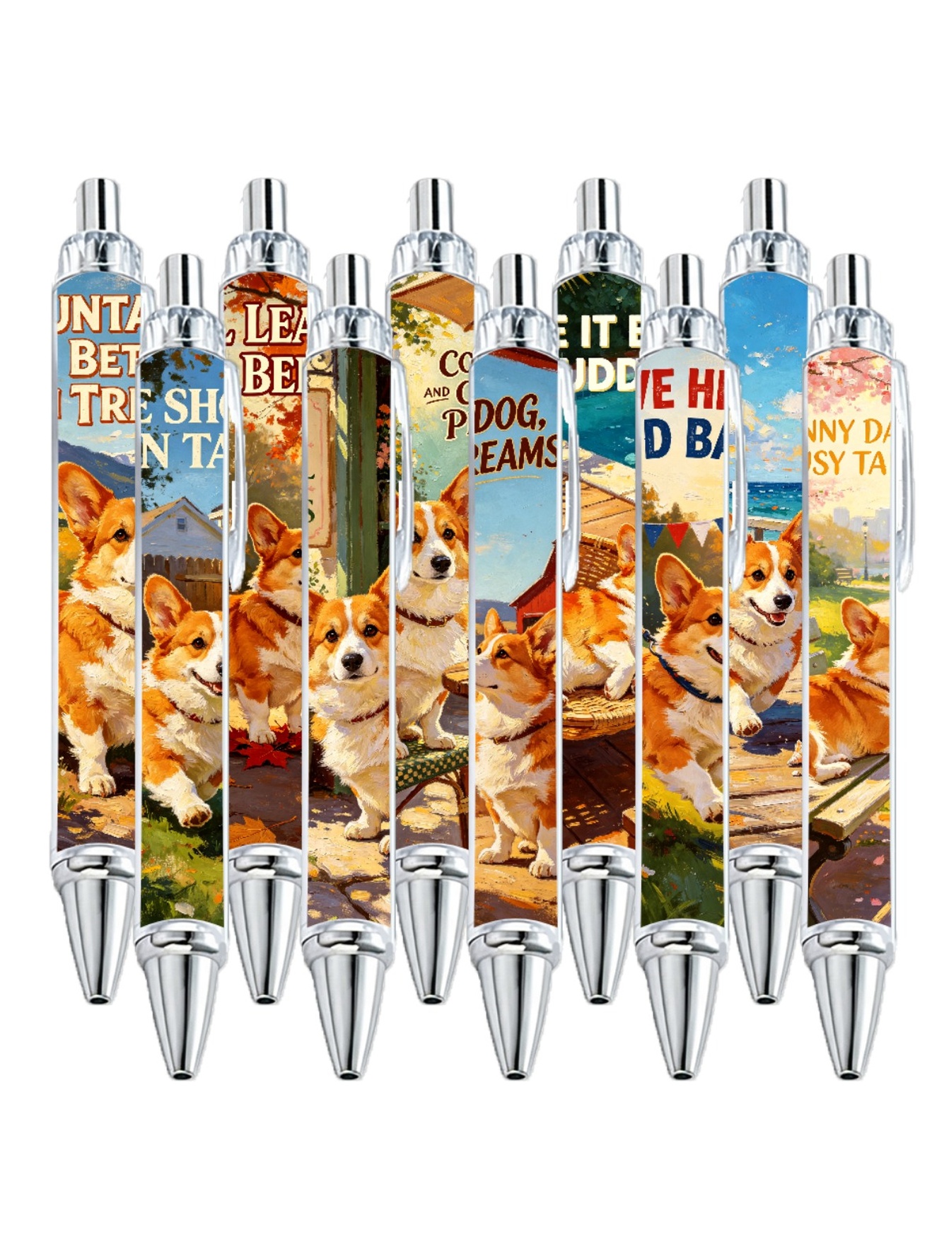 Corgi Ballpoint Pens - 10-Pack