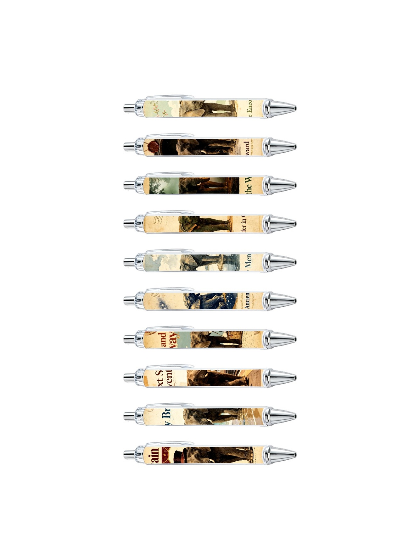 Elephant Ballpoint Pen Black Ink - 10-Pack
