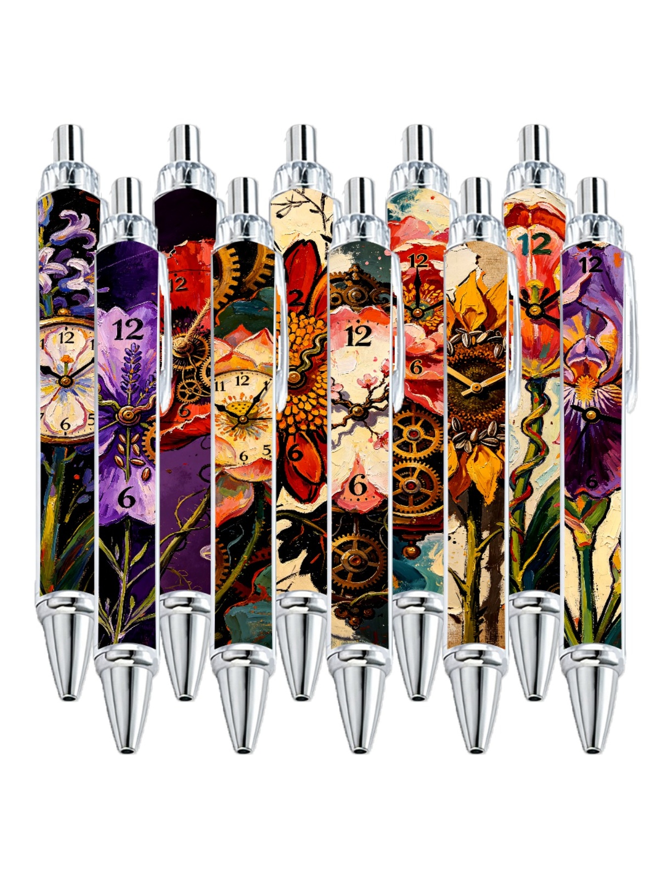 Clock Gear Pens - 10-Pack
